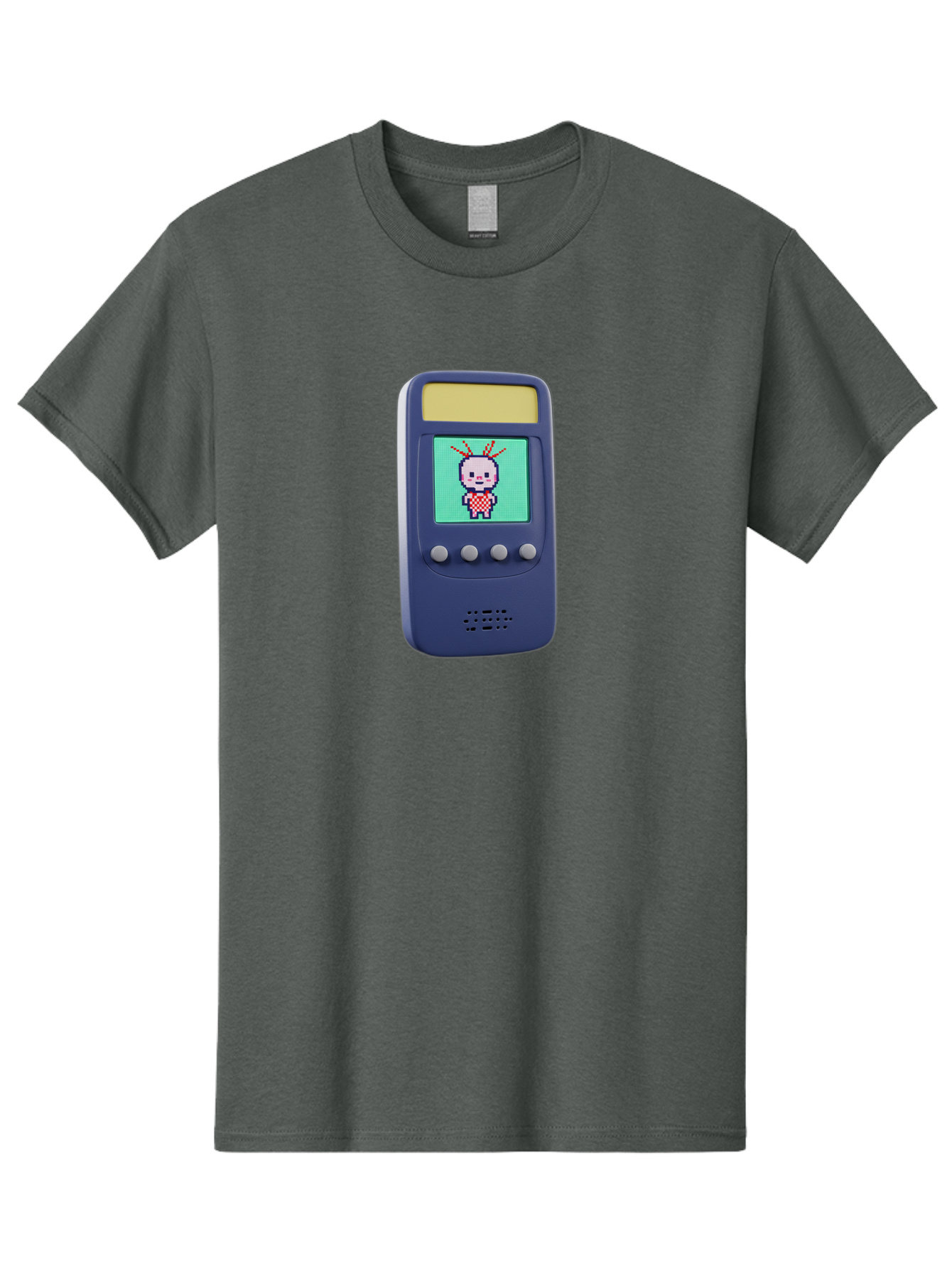 Tamagotchi Men'S Graphic Tee, 100% Cotton, Comfortable Casual Summer Wear, Machine Washable, Retro Digital Pet, Pixel Art, Vintage Toy, Nostalgic Technology, Handheld Game, Digital Creature, 90S Nostalgia Bab505