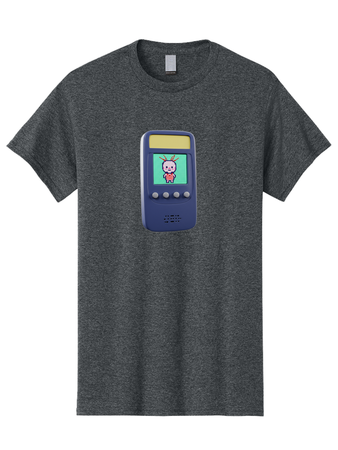 Tamagotchi Men'S Graphic Tee, 100% Cotton, Comfortable Casual Summer Wear, Machine Washable, Retro Digital Pet, Pixel Art, Vintage Toy, Nostalgic Technology, Handheld Game, Digital Creature, 90S Nostalgia Bab505