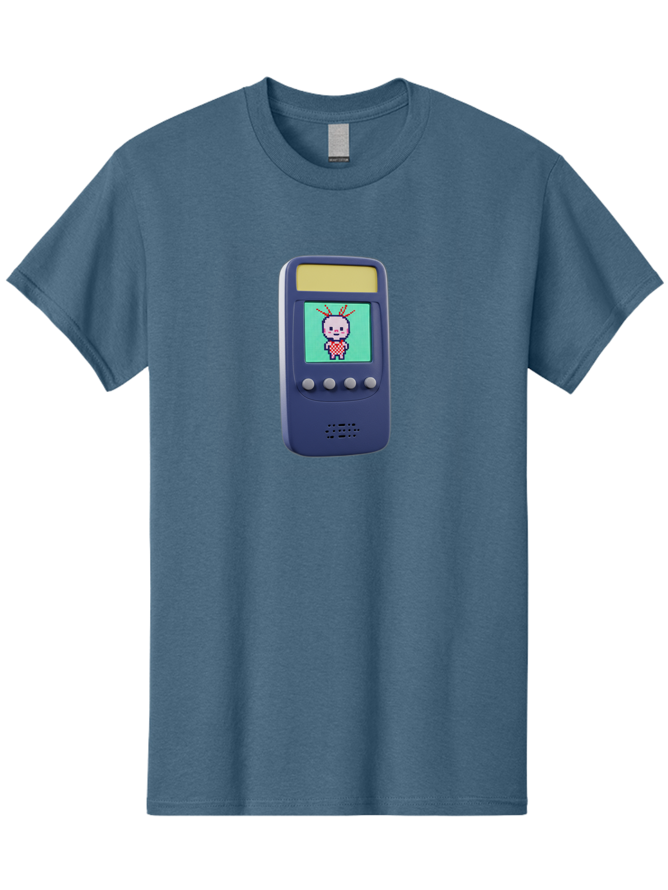 Tamagotchi Men'S Graphic Tee, 100% Cotton, Comfortable Casual Summer Wear, Machine Washable, Retro Digital Pet, Pixel Art, Vintage Toy, Nostalgic Technology, Handheld Game, Digital Creature, 90S Nostalgia Bab505