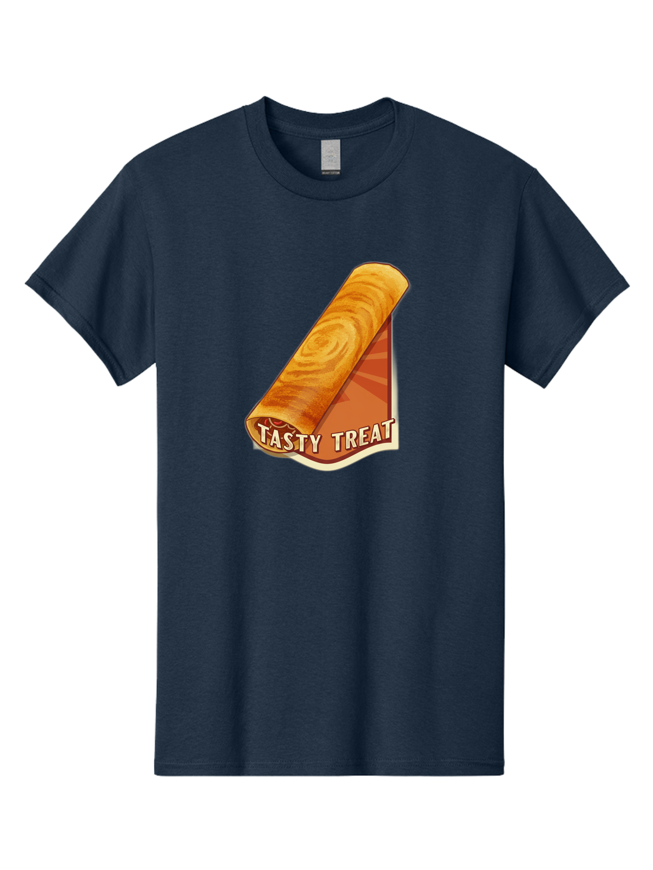 Tasty-Treat-8 Men'S Graphic Tee, 100% Cotton, Comfortable Casual Summer Wear, Machine Washable, Tasty Treat, Sweet Roll, Swirly Pastry, Golden Brown, Dessert, Snack, Treat, Sweet Tooth, Pastry Delight, Delicious Food Bab517