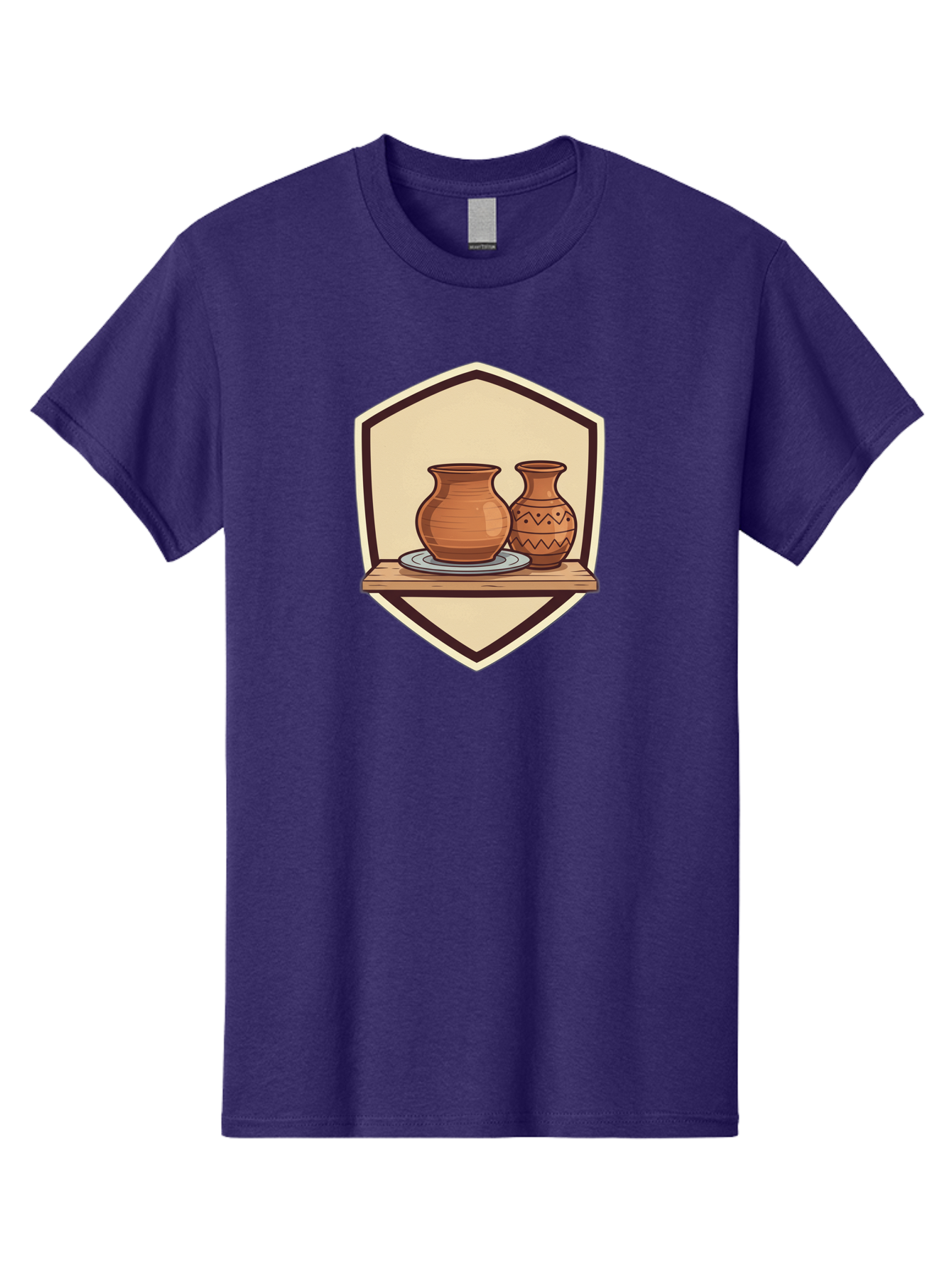 Two-Clay-Pots Men'S Graphic Tee, 100% Cotton, Comfortable Casual Summer Wear, Machine Washable, Clay Pots, Terracotta, Pottery, Decorative Vases, Traditional Crafts, Handcrafted Ceramics, Vintage Decor Bab561