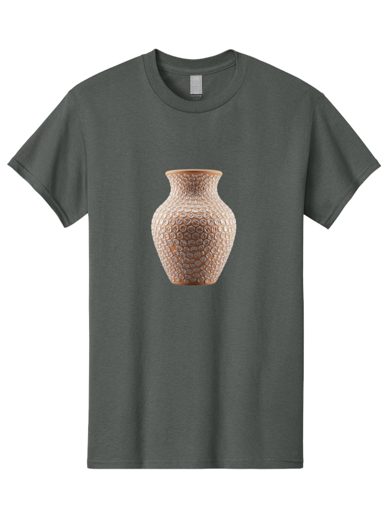 White-Vase Men'S Graphic Tee, 100% Cotton, Comfortable Casual Summer Wear, Machine Washable, Textured Vase, Decorative Vase, Ornate Design, Glass Vase, Home Decor, Elegant Design, Intricate Pattern, Luxurious Vase, Stylish Decor Bab585