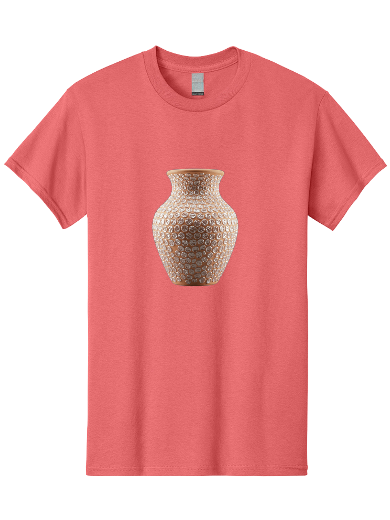 White-Vase Men'S Graphic Tee, 100% Cotton, Comfortable Casual Summer Wear, Machine Washable, Textured Vase, Decorative Vase, Ornate Design, Glass Vase, Home Decor, Elegant Design, Intricate Pattern, Luxurious Vase, Stylish Decor Bab585