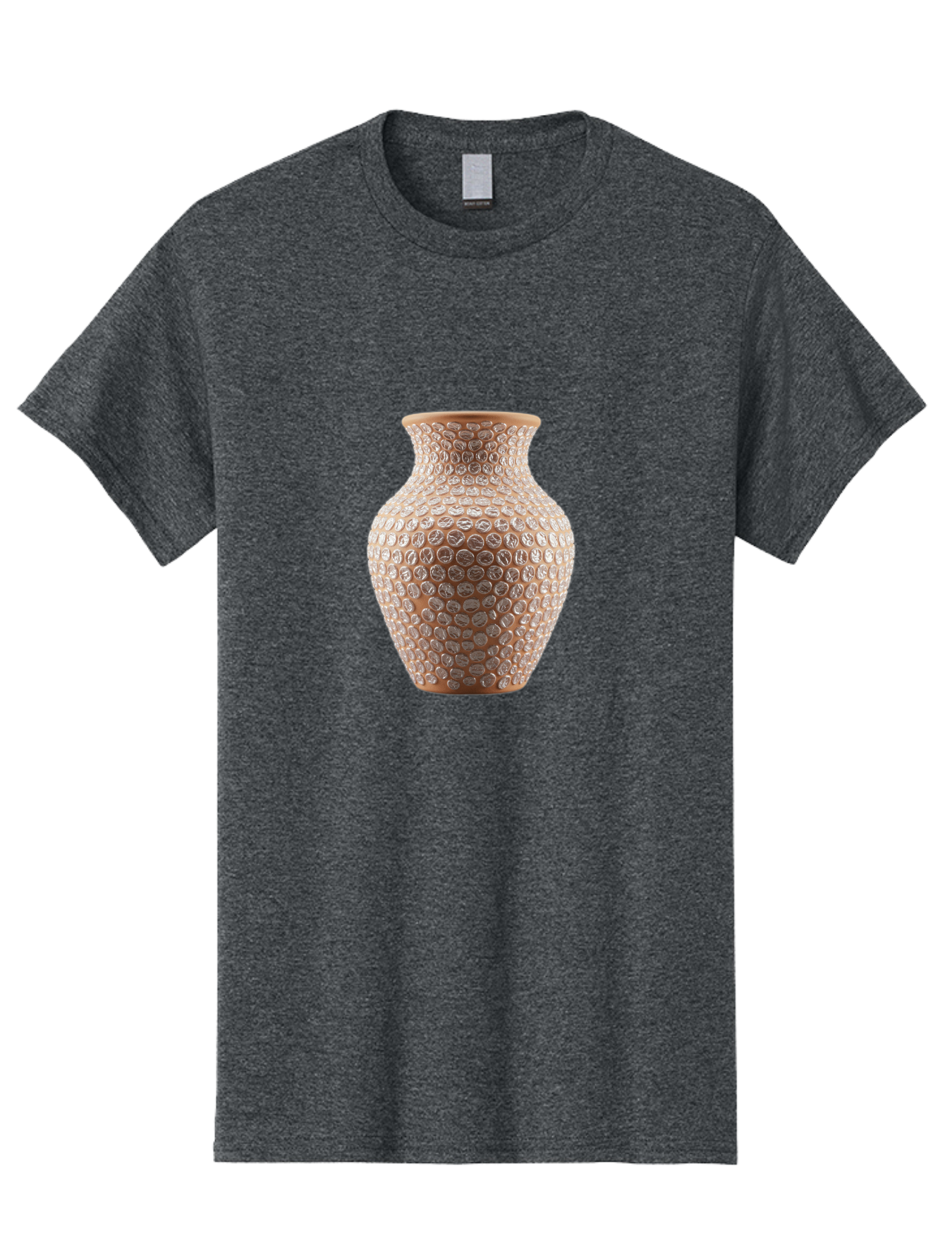 White-Vase Men'S Graphic Tee, 100% Cotton, Comfortable Casual Summer Wear, Machine Washable, Textured Vase, Decorative Vase, Ornate Design, Glass Vase, Home Decor, Elegant Design, Intricate Pattern, Luxurious Vase, Stylish Decor Bab585