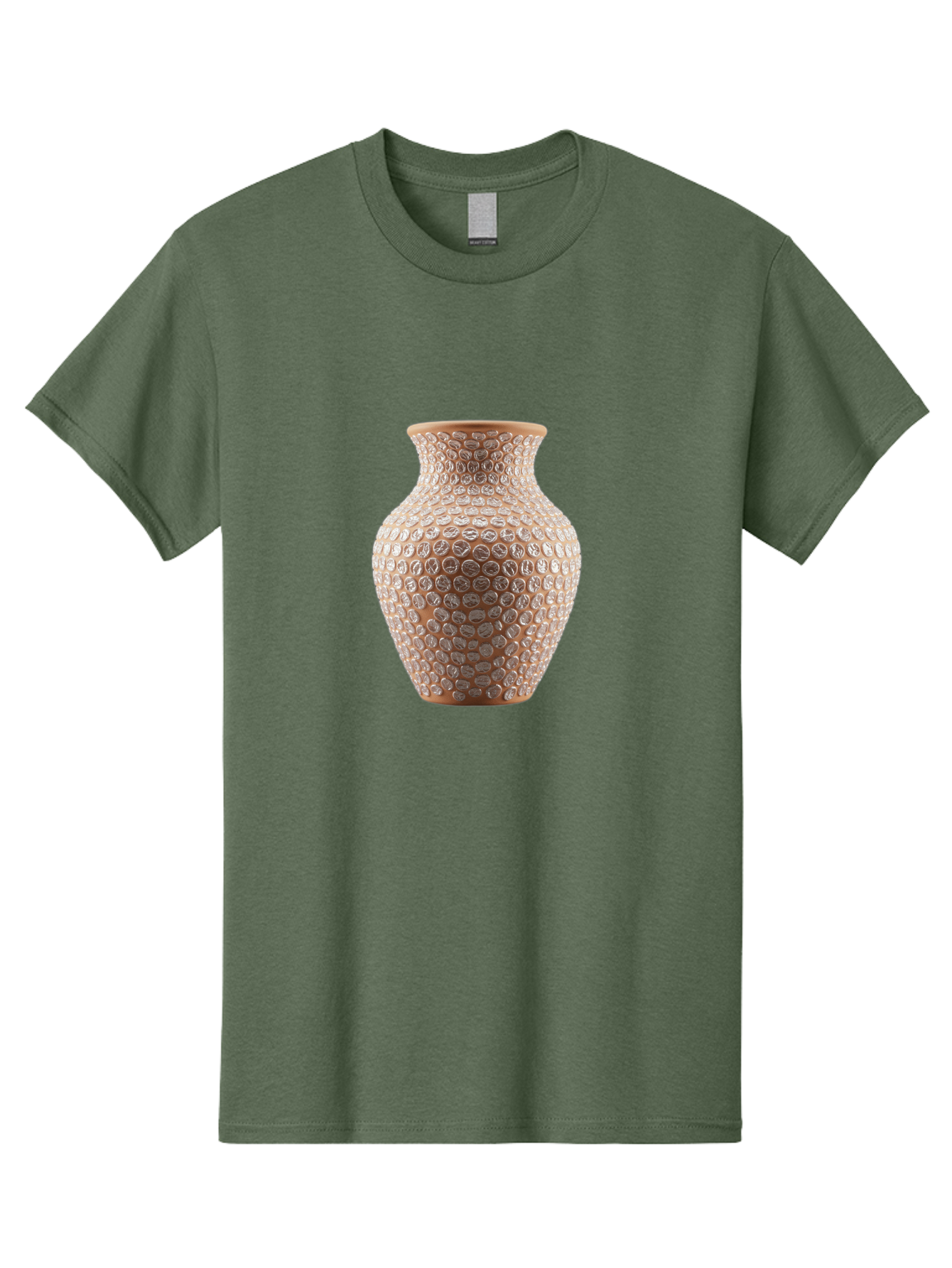 White-Vase Men'S Graphic Tee, 100% Cotton, Comfortable Casual Summer Wear, Machine Washable, Textured Vase, Decorative Vase, Ornate Design, Glass Vase, Home Decor, Elegant Design, Intricate Pattern, Luxurious Vase, Stylish Decor Bab585