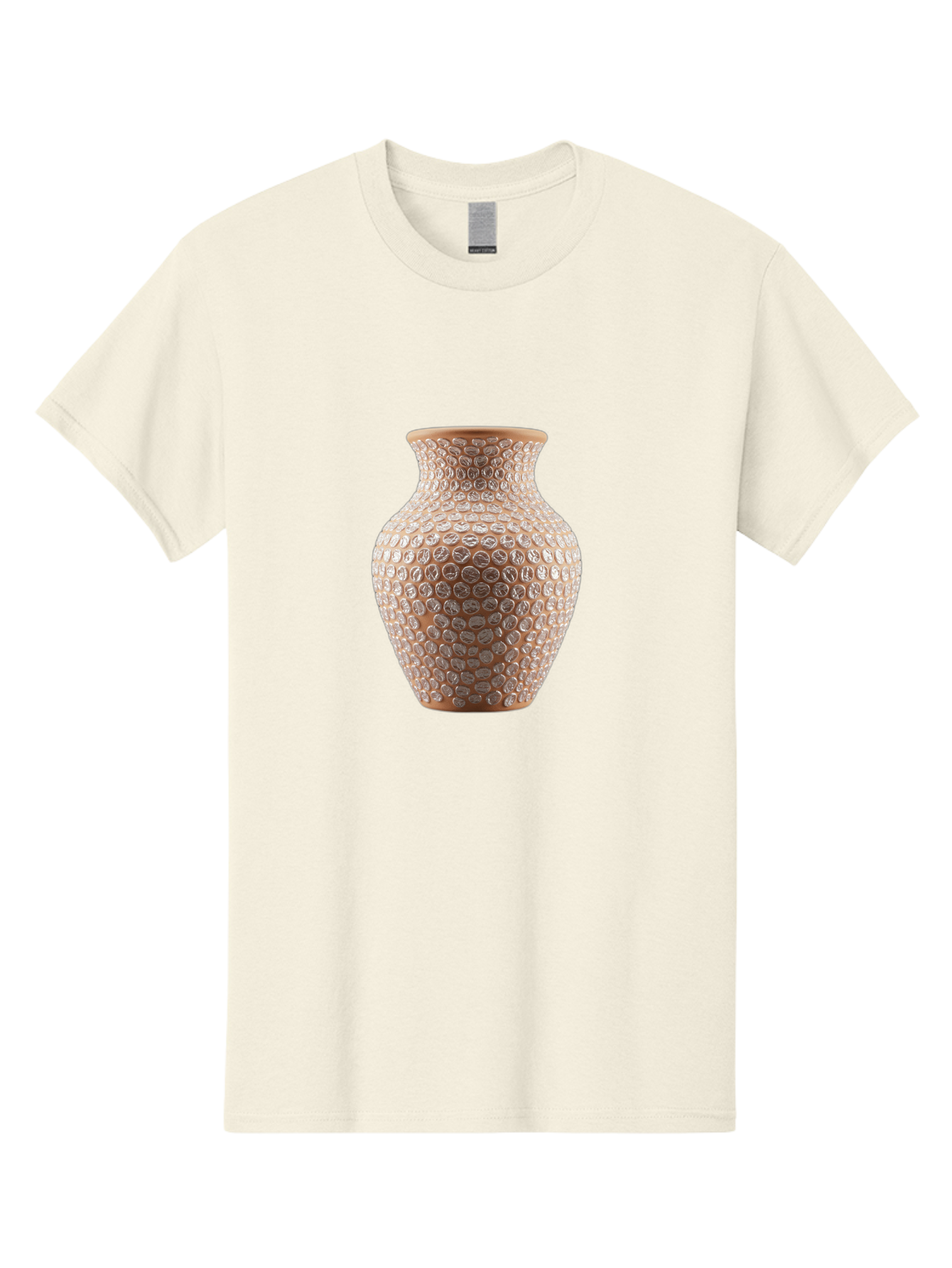White-Vase Men'S Graphic Tee, 100% Cotton, Comfortable Casual Summer Wear, Machine Washable, Textured Vase, Decorative Vase, Ornate Design, Glass Vase, Home Decor, Elegant Design, Intricate Pattern, Luxurious Vase, Stylish Decor Bab585
