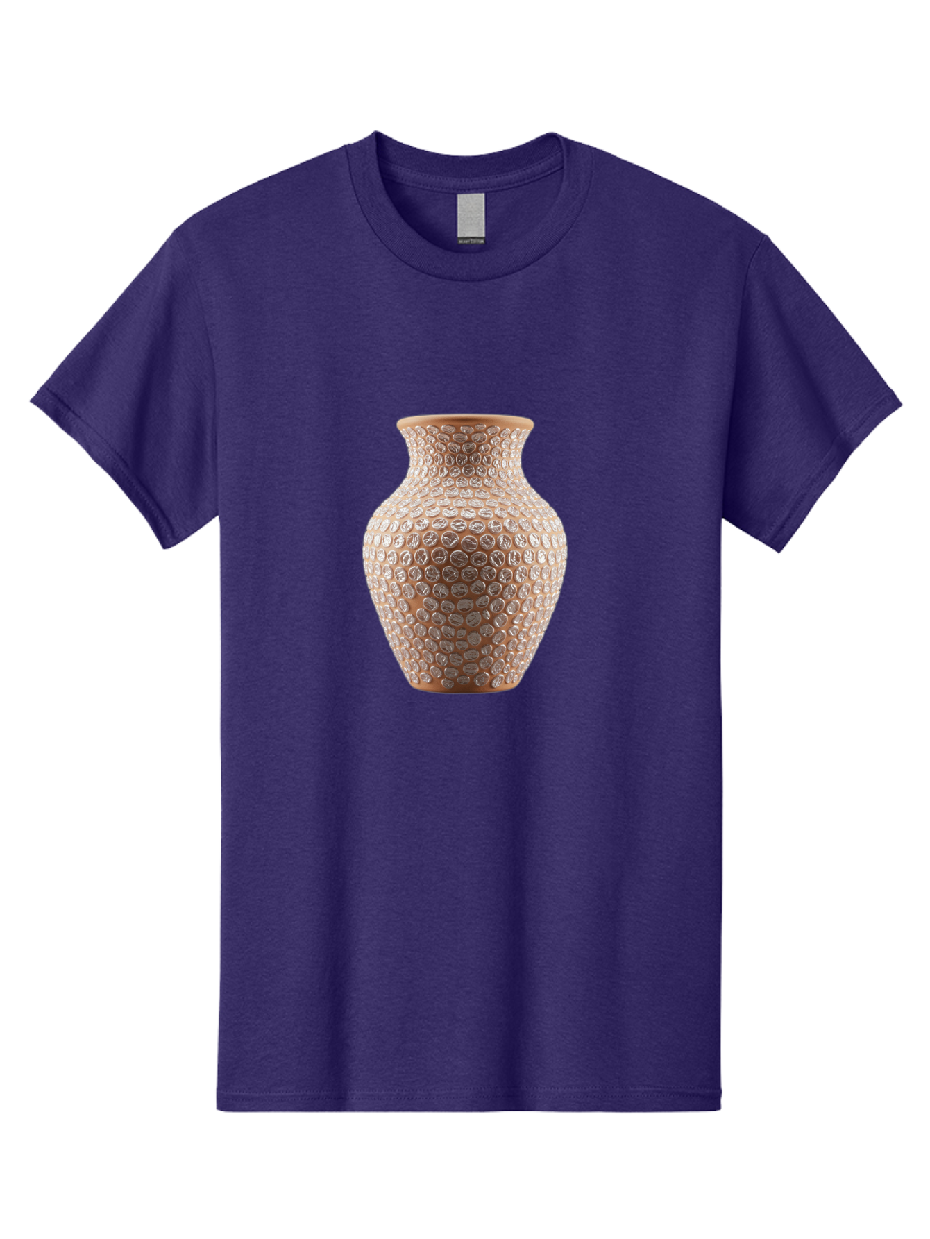 White-Vase Men'S Graphic Tee, 100% Cotton, Comfortable Casual Summer Wear, Machine Washable, Textured Vase, Decorative Vase, Ornate Design, Glass Vase, Home Decor, Elegant Design, Intricate Pattern, Luxurious Vase, Stylish Decor Bab585