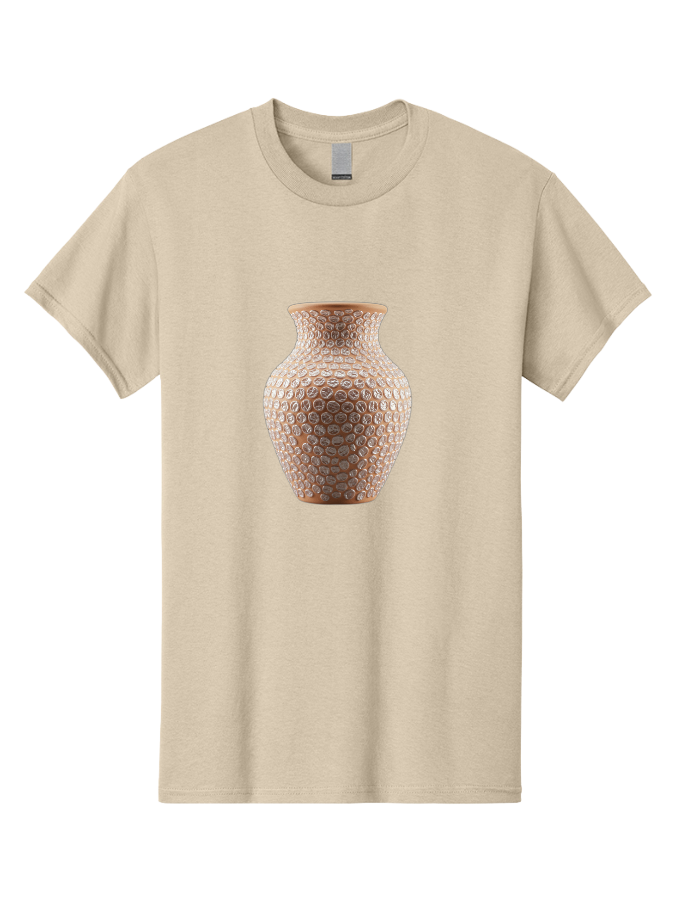 White-Vase Men'S Graphic Tee, 100% Cotton, Comfortable Casual Summer Wear, Machine Washable, Textured Vase, Decorative Vase, Ornate Design, Glass Vase, Home Decor, Elegant Design, Intricate Pattern, Luxurious Vase, Stylish Decor Bab585