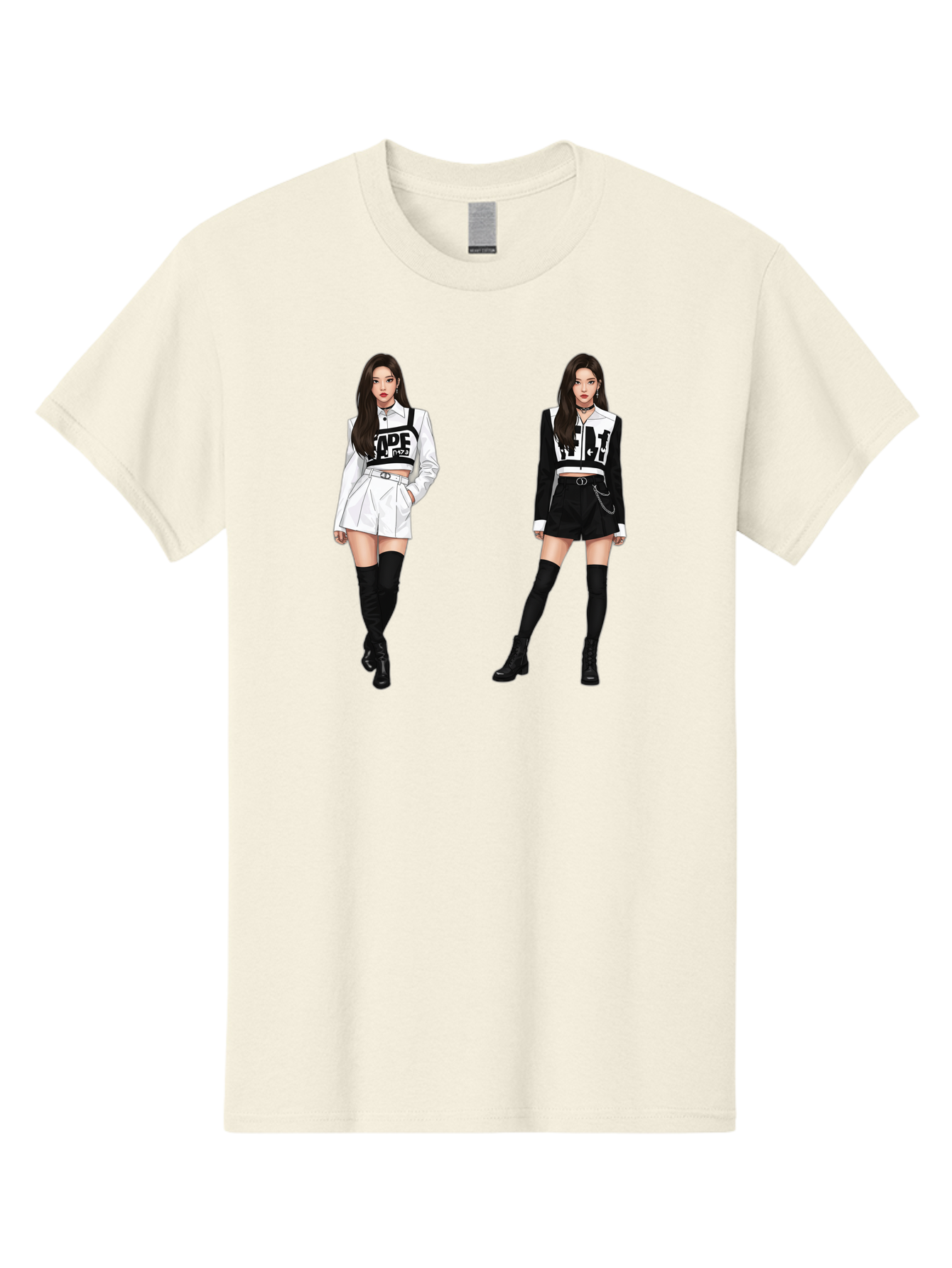 Aape-By-Baperama Men'S Graphic Tee, 100% Cotton, Comfortable Casual Summer Wear, Machine Washable, Fashion Illustration, Aape Clothing, Streetwear Style, Edgy Look, Bold Graphics, Monochrome Aesthetic, High-Contrast Visuals, Long Boots Bab616