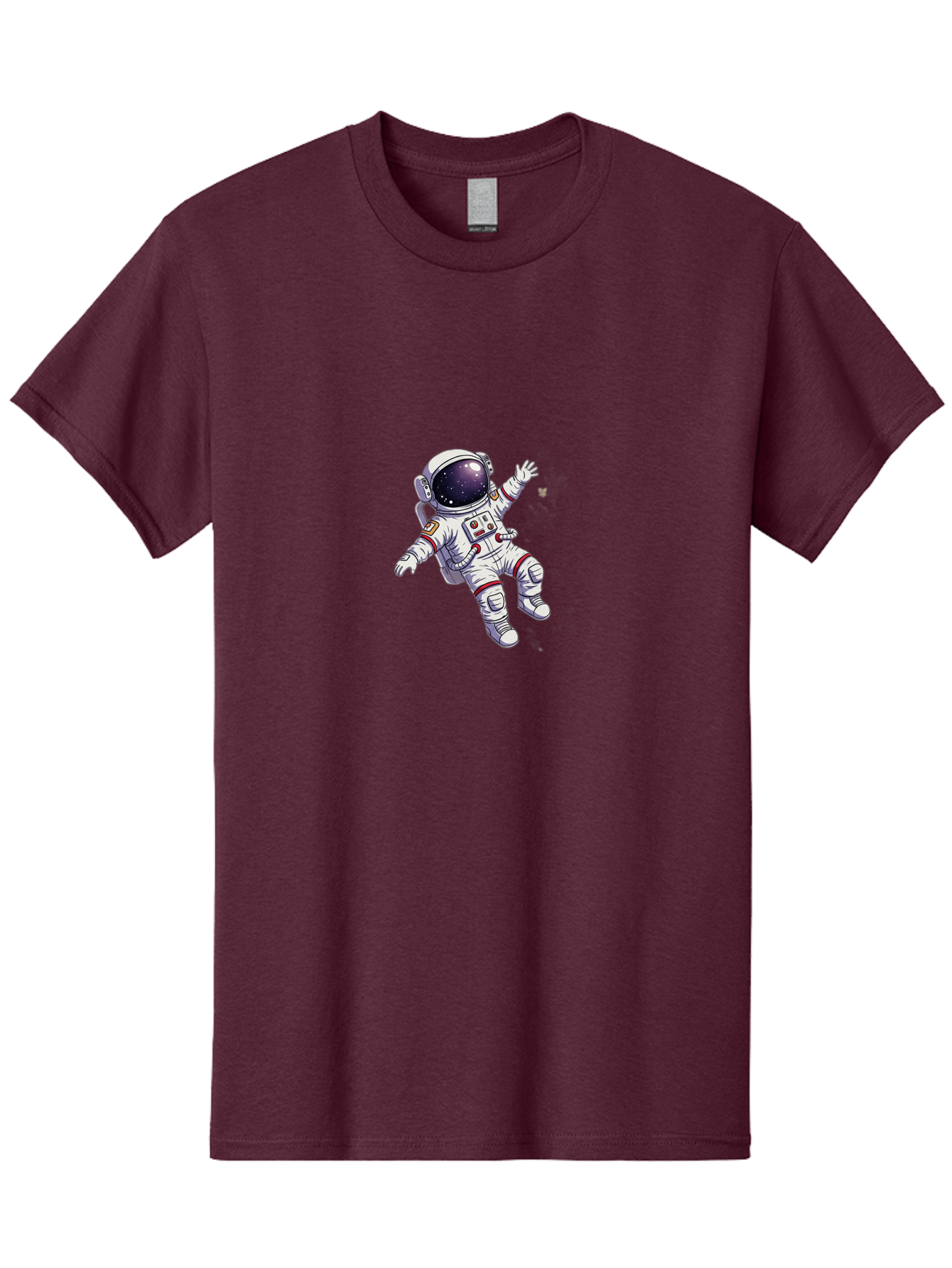 Astronaut-Floating Men'S Graphic Tee, 100% Cotton, Comfortable Casual Summer Wear, Machine Washable, Astronaut In Space, Floating Astronaut, White Spacesuit, Red Accents, Helmet With Stars, Space Exploration, Zero Gravity, Futuristic Design Bab651