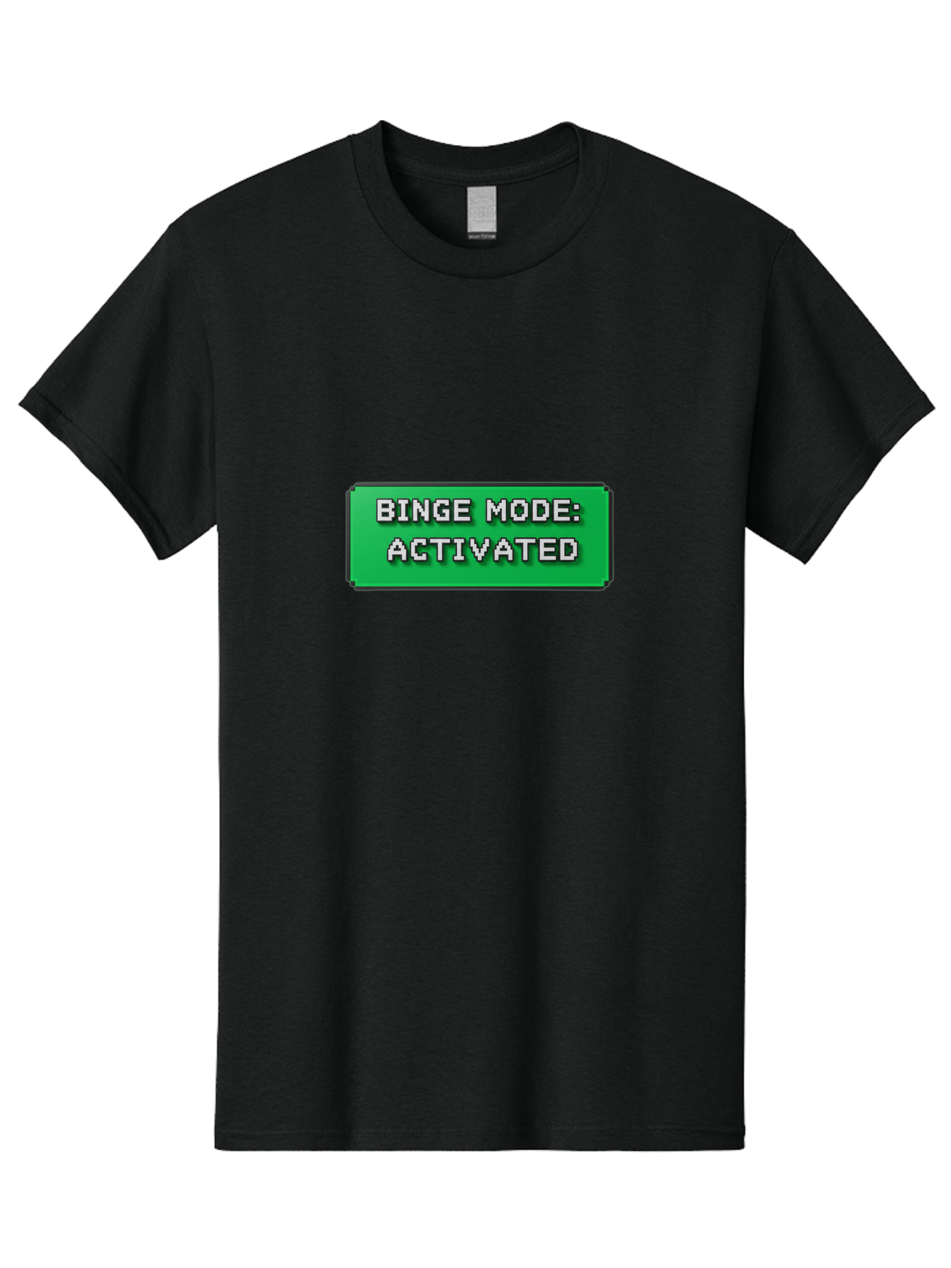Binge-Mode-Activated Men'S Graphic Tee, 100% Cotton, Comfortable Casual Summer Wear, Machine Washable, Binge Watching, Marathon Viewing, Streaming Mode, Entertainment Mode, Tv Series, Video Streaming, Pop Culture, Entertainment, Tv Shows Bab682