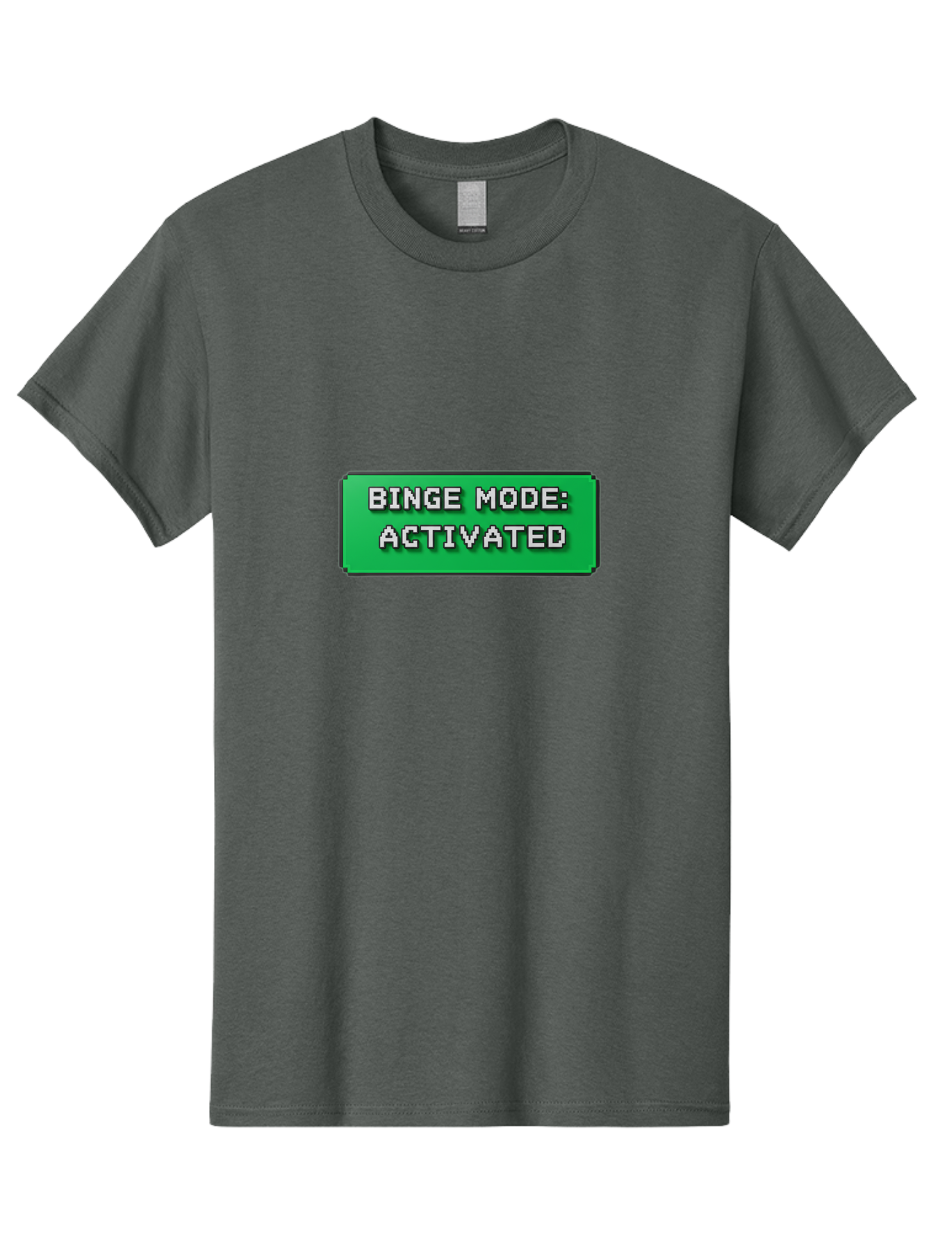 Binge-Mode-Activated Men'S Graphic Tee, 100% Cotton, Comfortable Casual Summer Wear, Machine Washable, Binge Watching, Marathon Viewing, Streaming Mode, Entertainment Mode, Tv Series, Video Streaming, Pop Culture, Entertainment, Tv Shows Bab682