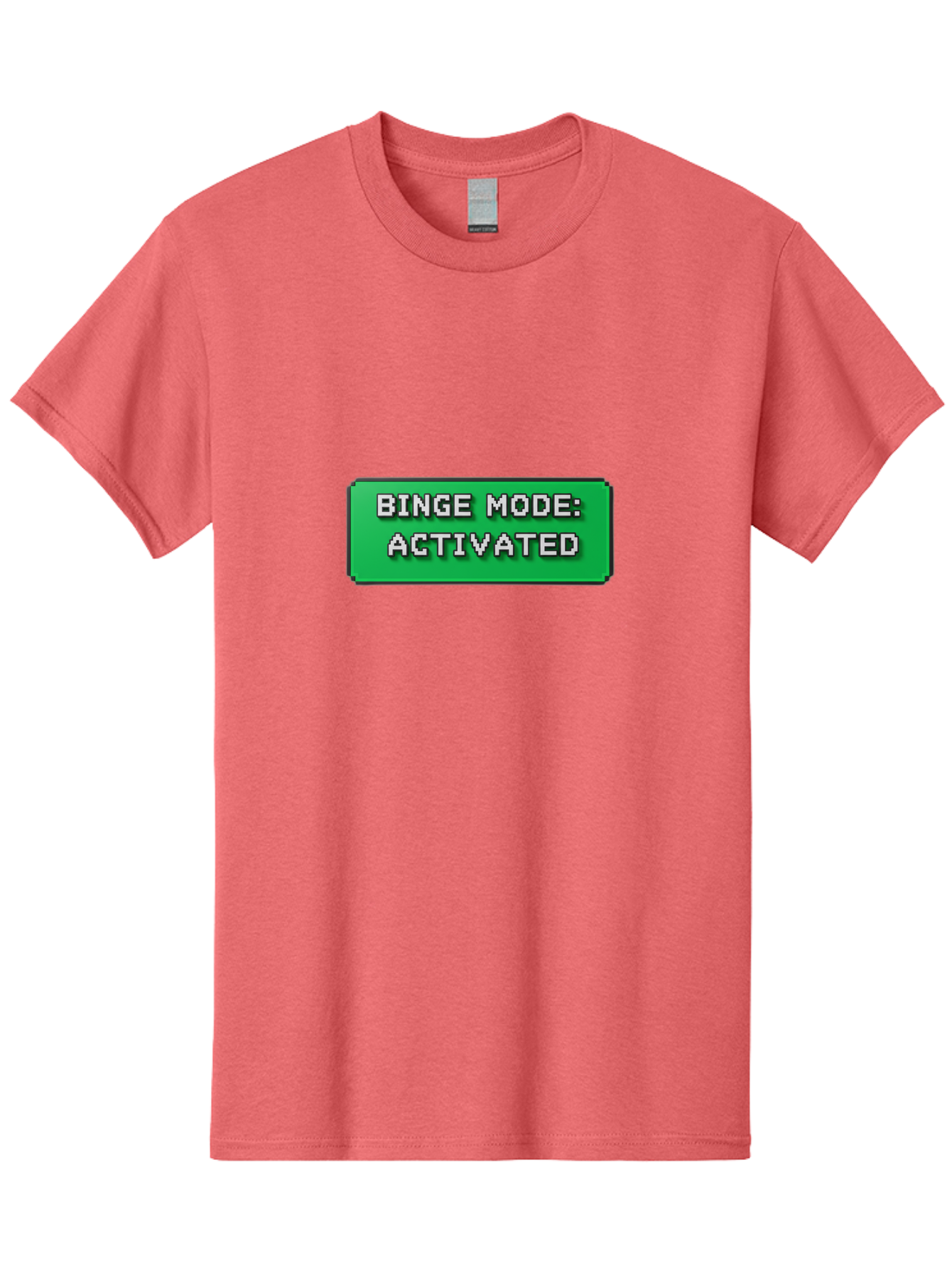 Binge-Mode-Activated Men'S Graphic Tee, 100% Cotton, Comfortable Casual Summer Wear, Machine Washable, Binge Watching, Marathon Viewing, Streaming Mode, Entertainment Mode, Tv Series, Video Streaming, Pop Culture, Entertainment, Tv Shows Bab682