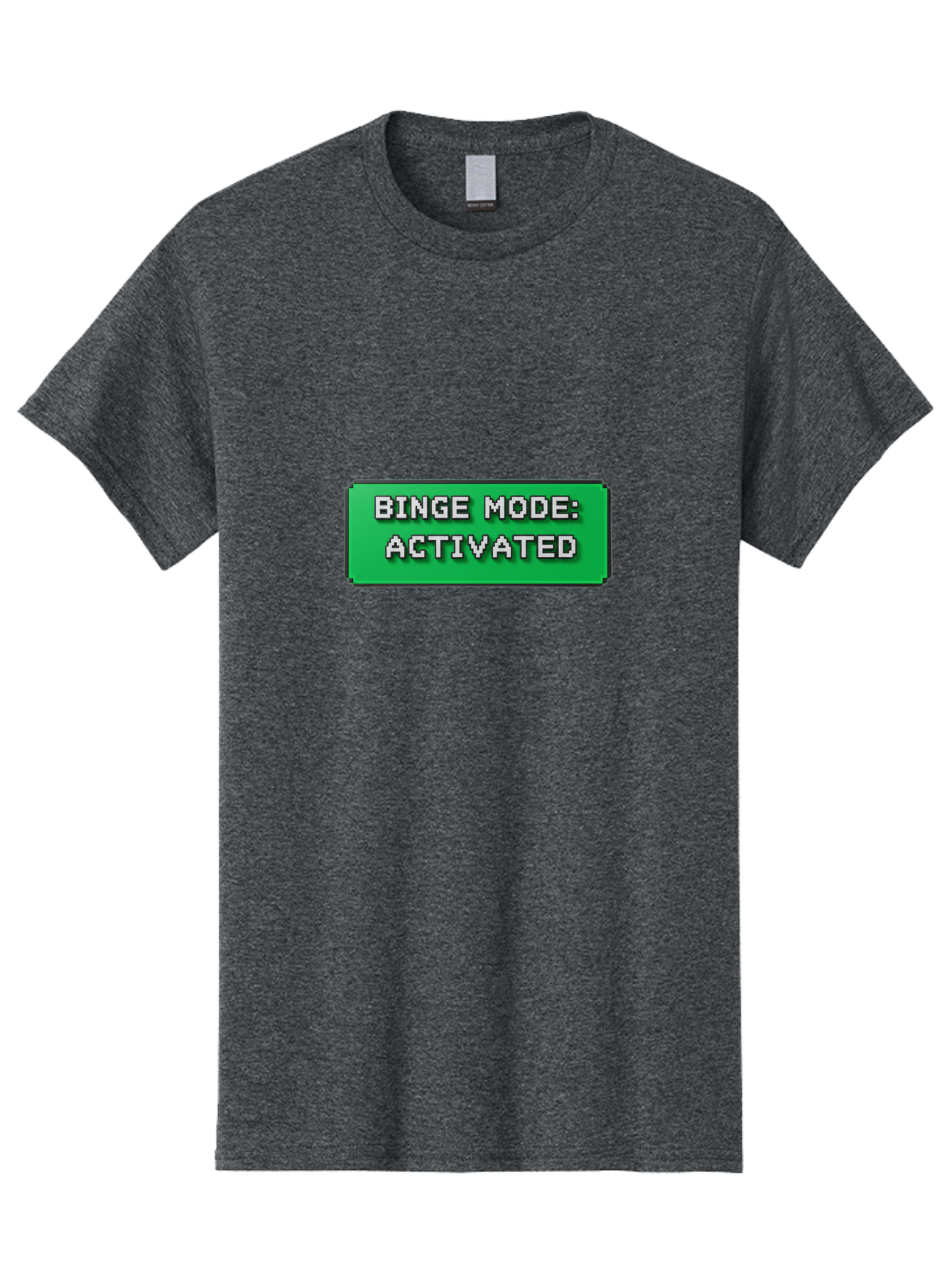Binge-Mode-Activated Men'S Graphic Tee, 100% Cotton, Comfortable Casual Summer Wear, Machine Washable, Binge Watching, Marathon Viewing, Streaming Mode, Entertainment Mode, Tv Series, Video Streaming, Pop Culture, Entertainment, Tv Shows Bab682