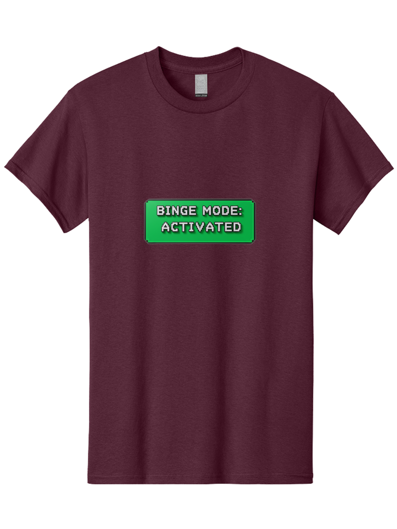 Binge-Mode-Activated Men'S Graphic Tee, 100% Cotton, Comfortable Casual Summer Wear, Machine Washable, Binge Watching, Marathon Viewing, Streaming Mode, Entertainment Mode, Tv Series, Video Streaming, Pop Culture, Entertainment, Tv Shows Bab682