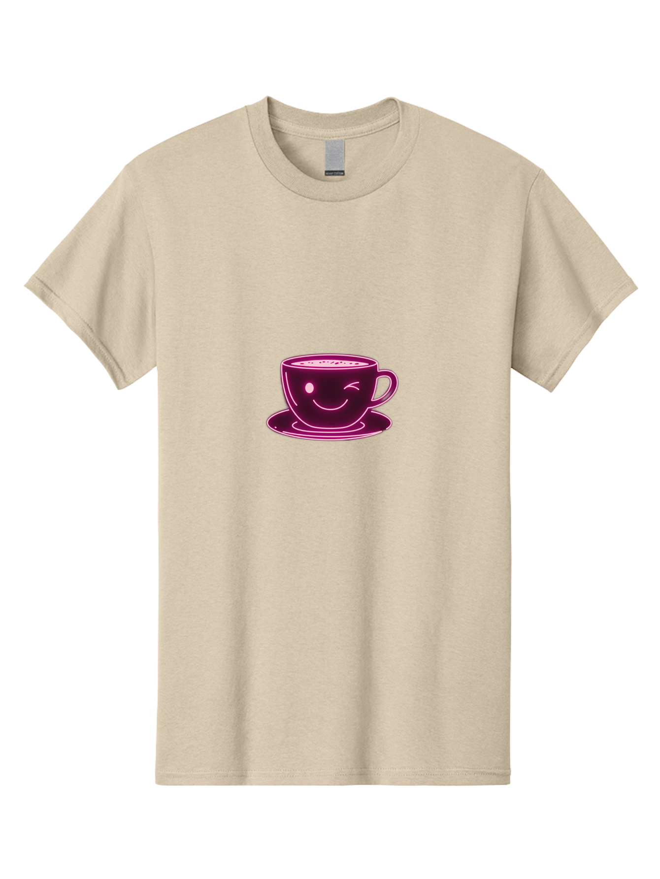Coffee-Cup Men'S Graphic Tee, 100% Cotton, Comfortable Casual Summer Wear, Machine Washable, Happy Face, Coffee Break, Morning Pick-Me-Up, Caffeine Boost, Relaxed Vibe, Digital Illustration, Smiling Coffee Cup, Cartoon Character Bab800