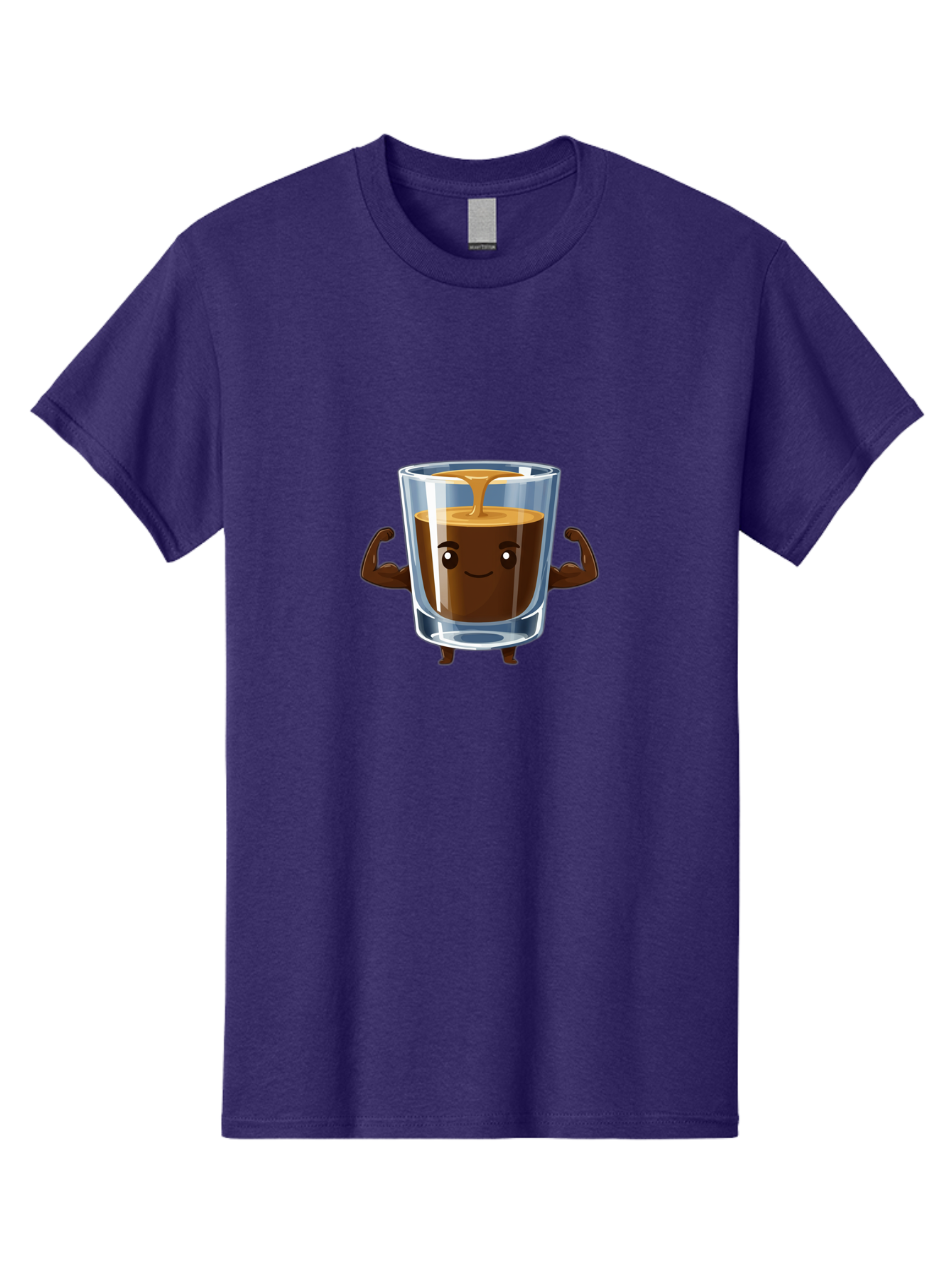 Coffee Men'S Graphic Tee, 100% Cotton, Comfortable Casual Summer Wear, Machine Washable, Cartoon Coffee, Strong Coffee, Animated Beverage, Humorous Design, Flexible Arms, Coffee Enthusiast, Cheerful Character, Coffee Lover, Funny Mascot Bab808
