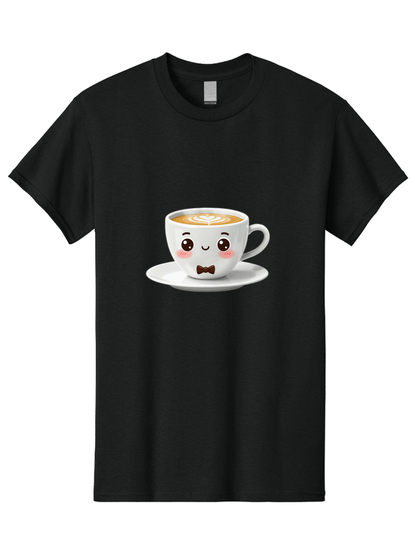 Cup-Of-Coffee-2 Men'S Graphic Tee, 100% Cotton, Comfortable Casual Summer Wear, Machine Washable, Cute Coffee Cup, Cartoon Character, Latte Art, Coffee Lover, Morning Pick-Me-Up, Adorable Design, Coffee Culture, Espresso, Bab834