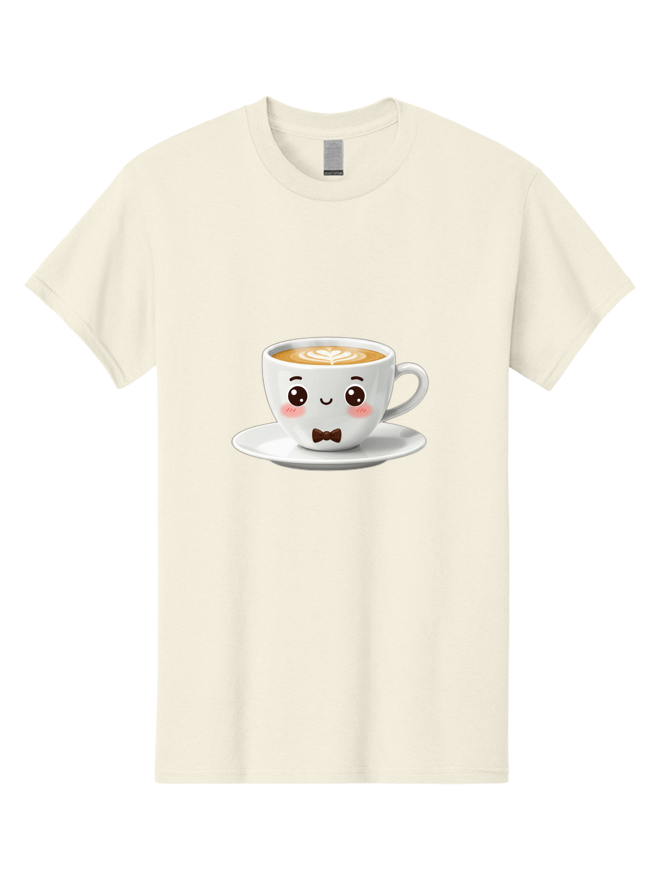 Cup-Of-Coffee-2 Men'S Graphic Tee, 100% Cotton, Comfortable Casual Summer Wear, Machine Washable, Cute Coffee Cup, Cartoon Character, Latte Art, Coffee Lover, Morning Pick-Me-Up, Adorable Design, Coffee Culture, Espresso, Bab834