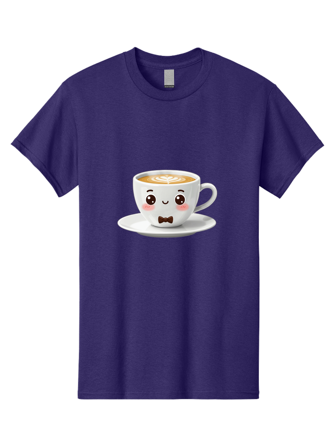 Cup-Of-Coffee-2 Men'S Graphic Tee, 100% Cotton, Comfortable Casual Summer Wear, Machine Washable, Cute Coffee Cup, Cartoon Character, Latte Art, Coffee Lover, Morning Pick-Me-Up, Adorable Design, Coffee Culture, Espresso, Bab834