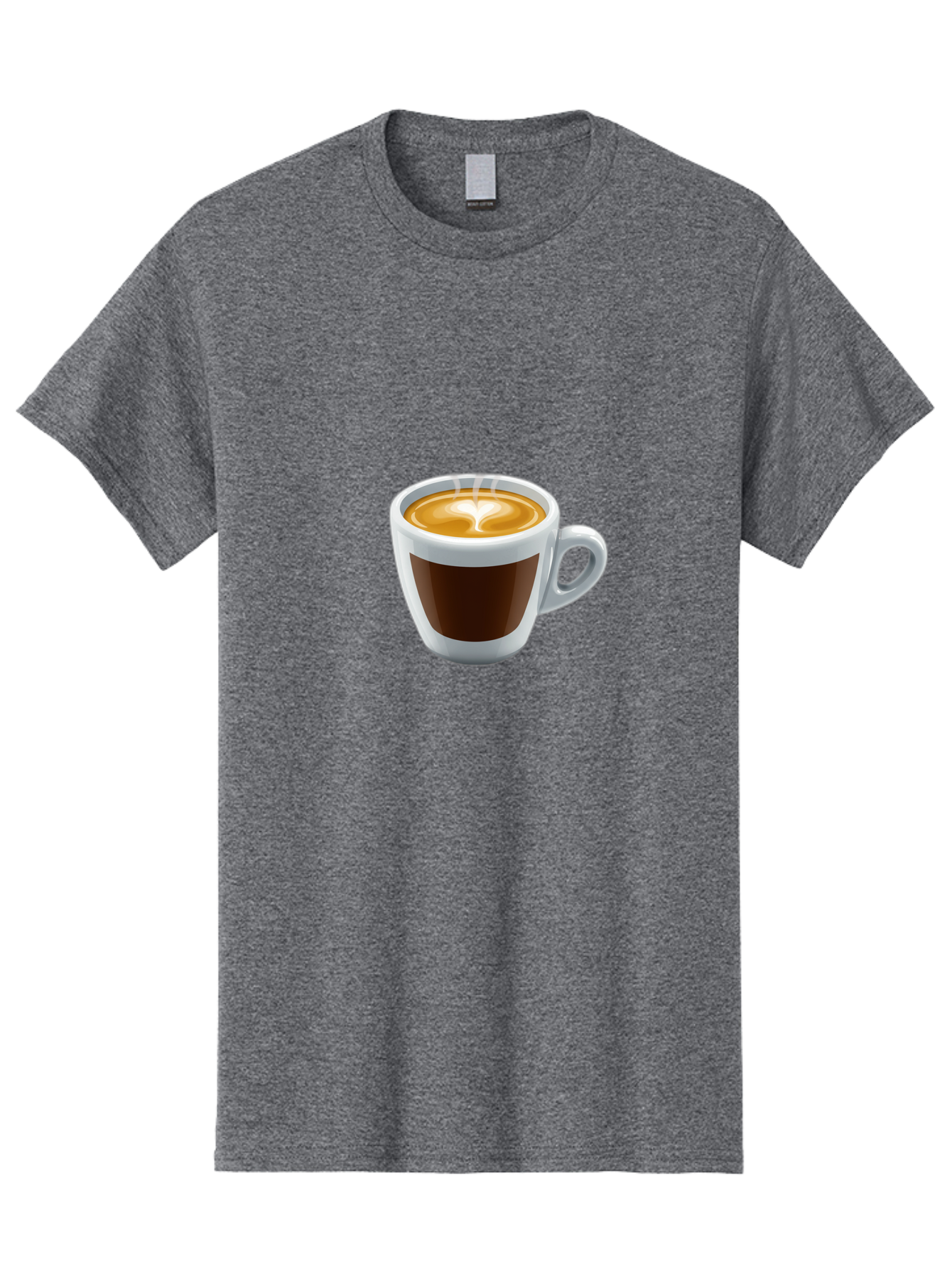 Cup-Of-Coffee-4 Men'S Graphic Tee, 100% Cotton, Comfortable Casual Summer Wear, Machine Washable, Coffee Cup, Espresso, Latte Art, Steaming Hot, Morning Coffee, Caffeine, Coffee Break Bab836