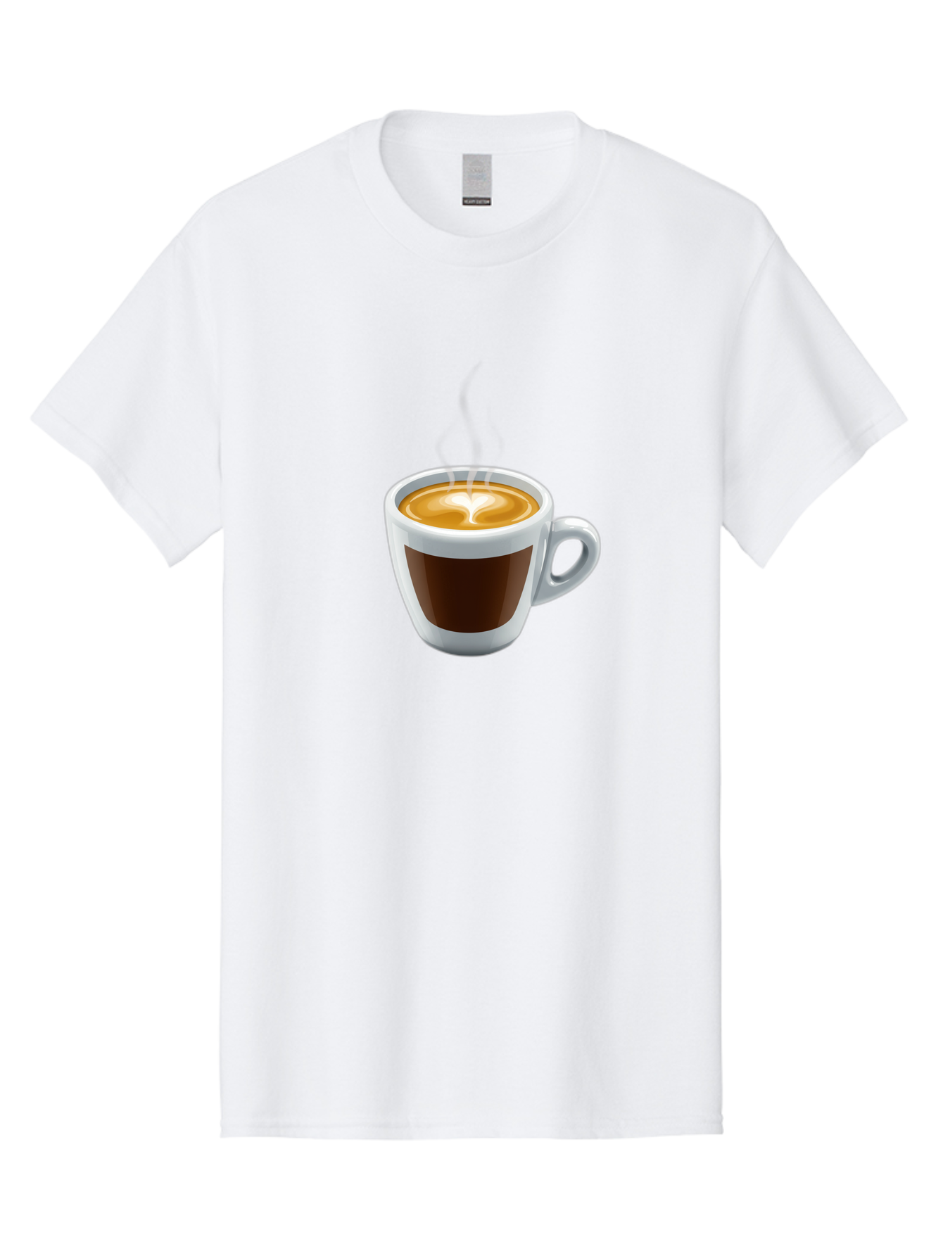 Cup-Of-Coffee-4 Men'S Graphic Tee, 100% Cotton, Comfortable Casual Summer Wear, Machine Washable, Coffee Cup, Espresso, Latte Art, Steaming Hot, Morning Coffee, Caffeine, Coffee Break Bab836