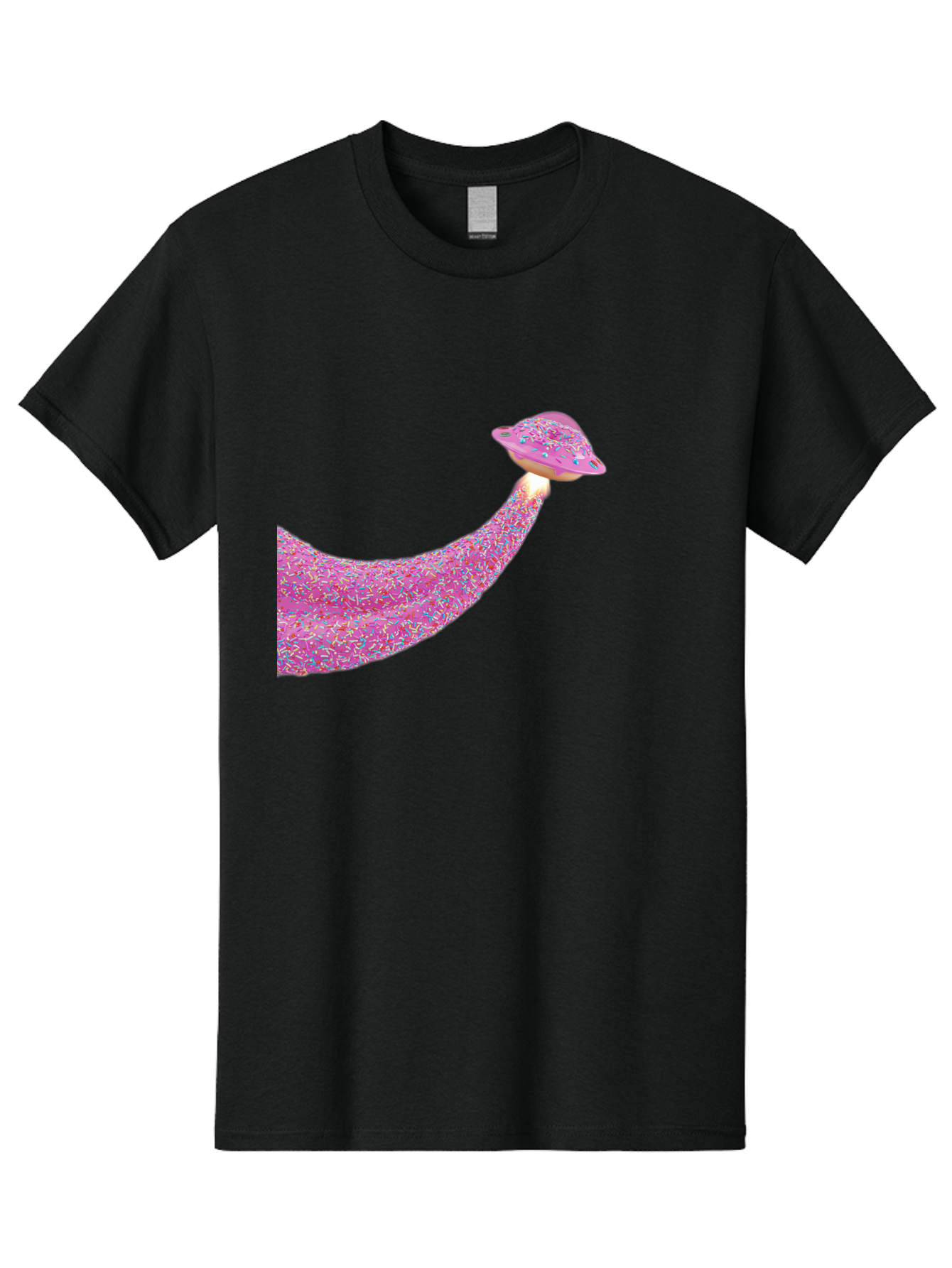 Donut-Banana Men'S Graphic Tee, 100% Cotton, Comfortable Casual Summer Wear, Machine Washable, Donut Topped Banana, Sprinkles On Banana, Sweet Treats, Colorful Dessert, Whimsical Design, Fun Illustration, Pastel Colors, Playful Art, Bab867