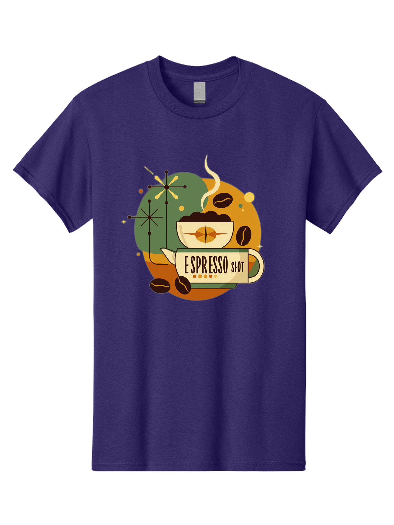 Espresso-Shot-1 Men'S Graphic Tee, 100% Cotton, Comfortable Casual Summer Wear, Machine Washable, Espresso Cup, Coffee Beans, Steaming Hot, Morning Coffee, Caffeine Boost, Coffee Break, Coffee Culture, Coffee Art, Coffee Design Bab891