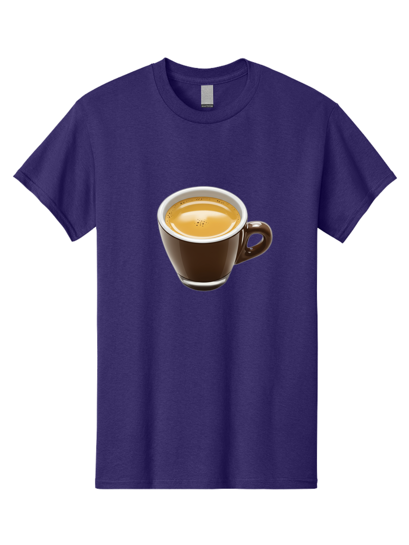 Espresso Men'S Graphic Tee, 100% Cotton, Comfortable Casual Summer Wear, Machine Washable, Coffee Cup, Espresso, Morning Coffee, Crema On Top, Coffee Beverage, Brown Ceramic Cup, Coffee Culture Bab894