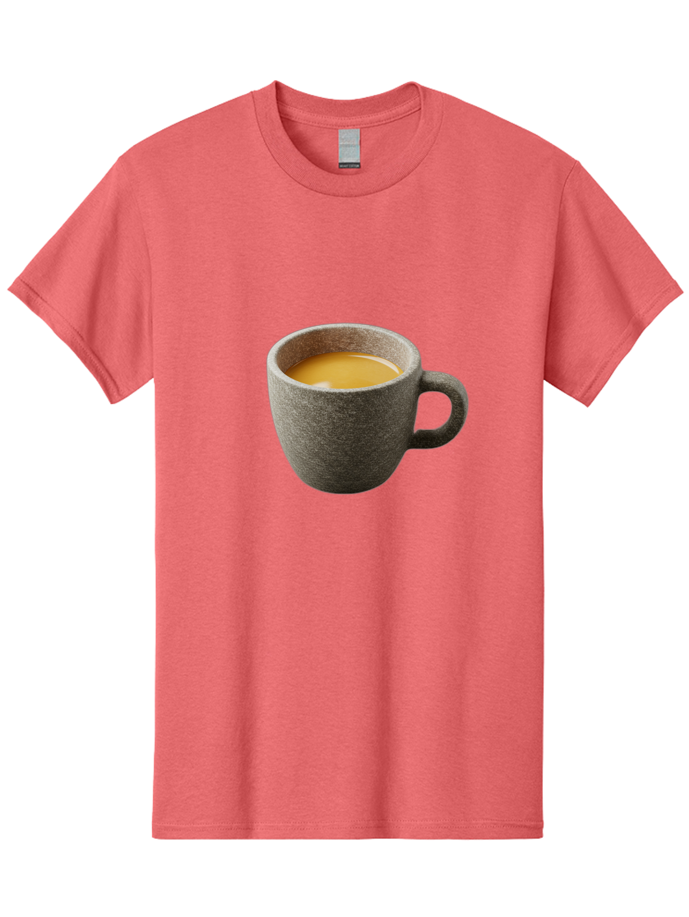 Grey-Coffee-Mug Men'S Graphic Tee, 100% Cotton, Comfortable Casual Summer Wear, Machine Washable, Coffee Cup, Gray Mug, Coffee Drink, Morning Coffee, Coffee Time, Beverage, Hot Drink, Cozy Moment Bac008