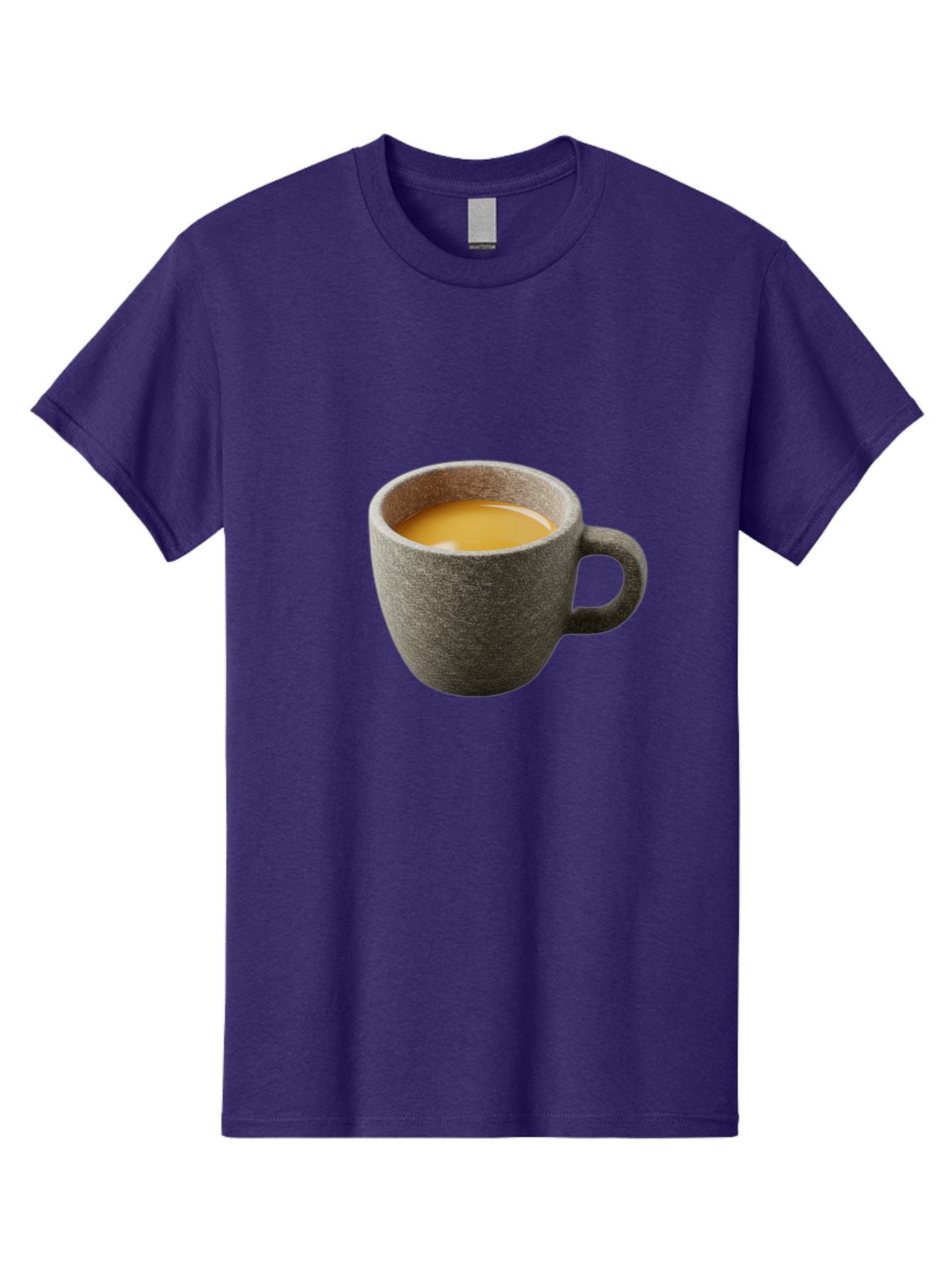 Grey-Coffee-Mug Men'S Graphic Tee, 100% Cotton, Comfortable Casual Summer Wear, Machine Washable, Coffee Cup, Gray Mug, Coffee Drink, Morning Coffee, Coffee Time, Beverage, Hot Drink, Cozy Moment Bac008