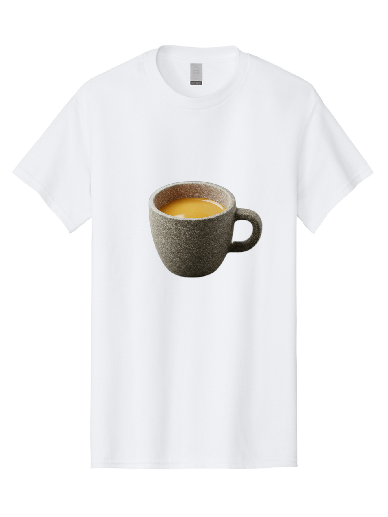 Grey-Coffee-Mug Men'S Graphic Tee, 100% Cotton, Comfortable Casual Summer Wear, Machine Washable, Coffee Cup, Gray Mug, Coffee Drink, Morning Coffee, Coffee Time, Beverage, Hot Drink, Cozy Moment Bac008