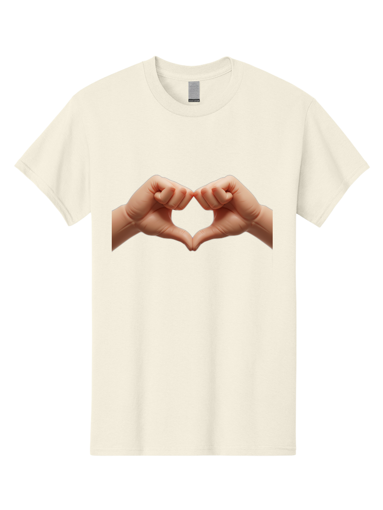 Hands-Forming-Heart-3 Men'S Graphic Tee, 100% Cotton, Comfortable Casual Summer Wear, Machine Washable, Hands Forming Heart Shape, Heart Gesture, Love Symbol, Hand Sign, Affectionate Gesture, Heart Hands, Love Sign Bac024