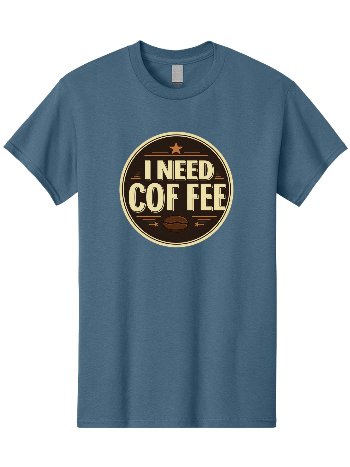 I-Need-Coffee-1 Men'S Graphic Tee, 100% Cotton, Comfortable Casual Summer Wear, Machine Washable, Coffee Lover, Coffee Break, Coffee Addiction, Coffee Quote, Coffee Humor, Coffee Needed, Coffee Craving Bac058