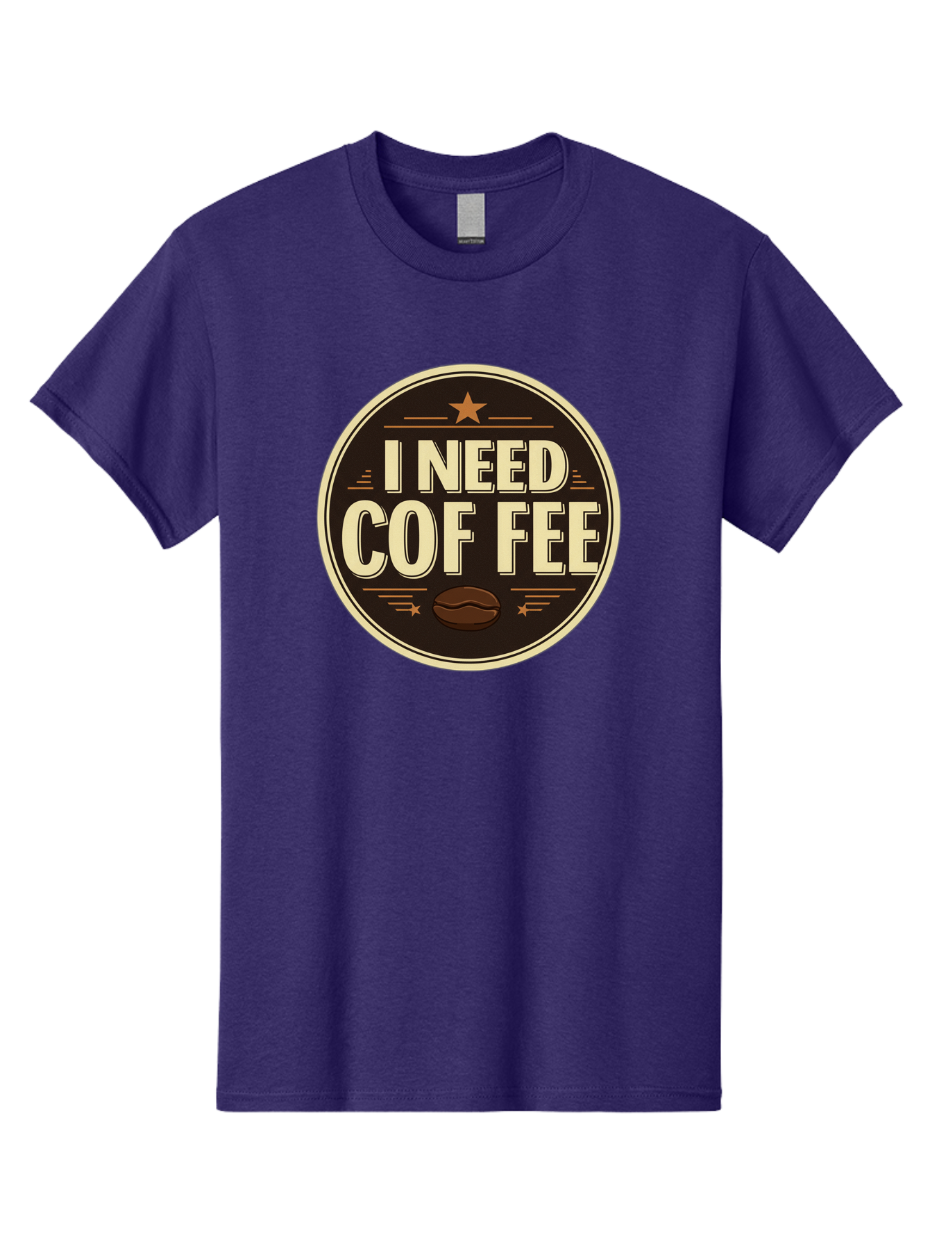 I-Need-Coffee-1 Men'S Graphic Tee, 100% Cotton, Comfortable Casual Summer Wear, Machine Washable, Coffee Lover, Coffee Break, Coffee Addiction, Coffee Quote, Coffee Humor, Coffee Needed, Coffee Craving Bac058