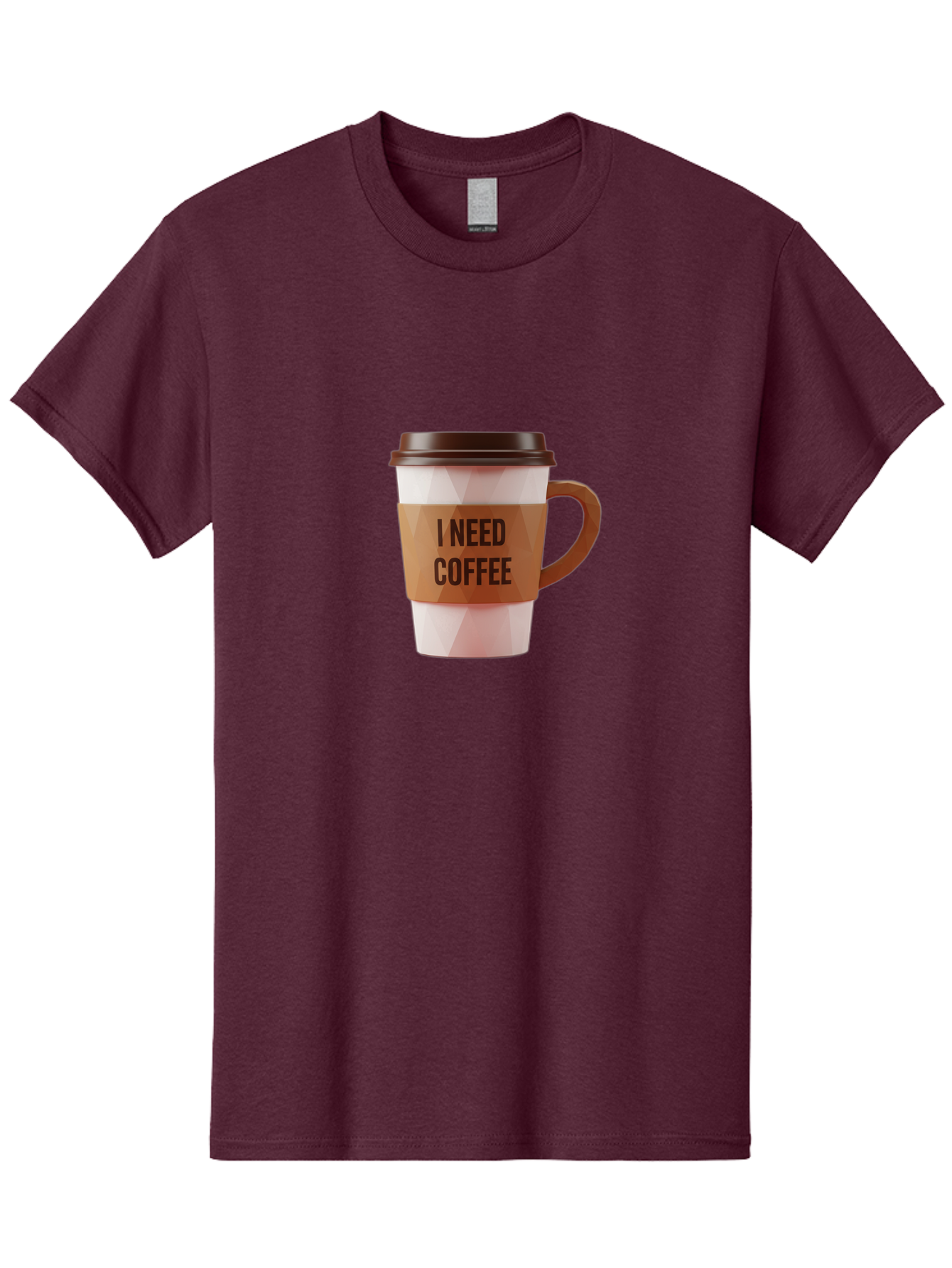 I-Need-Coffee-11 Men'S Graphic Tee, 100% Cotton, Comfortable Casual Summer Wear, Machine Washable, Coffee Cup, Morning Coffee, Coffee Break, Coffee Lover, Daily Grind, Caffeine Fix, To-Go Cup, Disposable Cup Bac060