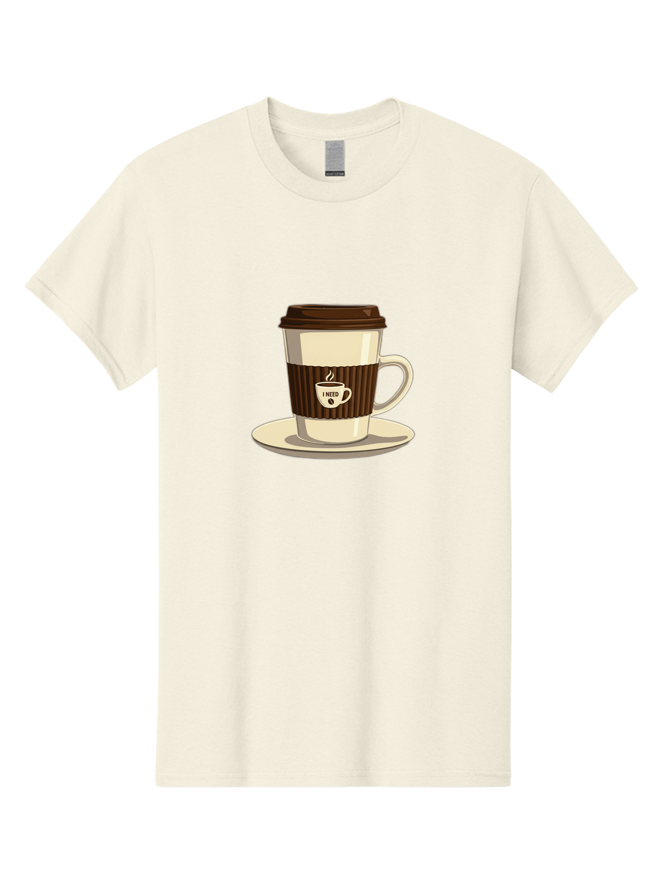 I-Need-Coffee-16 Men'S Graphic Tee, 100% Cotton, Comfortable Casual Summer Wear, Machine Washable, Coffee Cup, Takeout Container, Coffee To Go, Coffee Break, Coffee Lover, Morning Coffee, Caffeine Fix, Coffee Craving Bac065