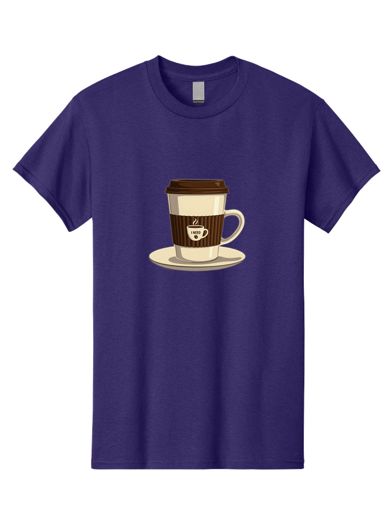 I-Need-Coffee-16 Men'S Graphic Tee, 100% Cotton, Comfortable Casual Summer Wear, Machine Washable, Coffee Cup, Takeout Container, Coffee To Go, Coffee Break, Coffee Lover, Morning Coffee, Caffeine Fix, Coffee Craving Bac065