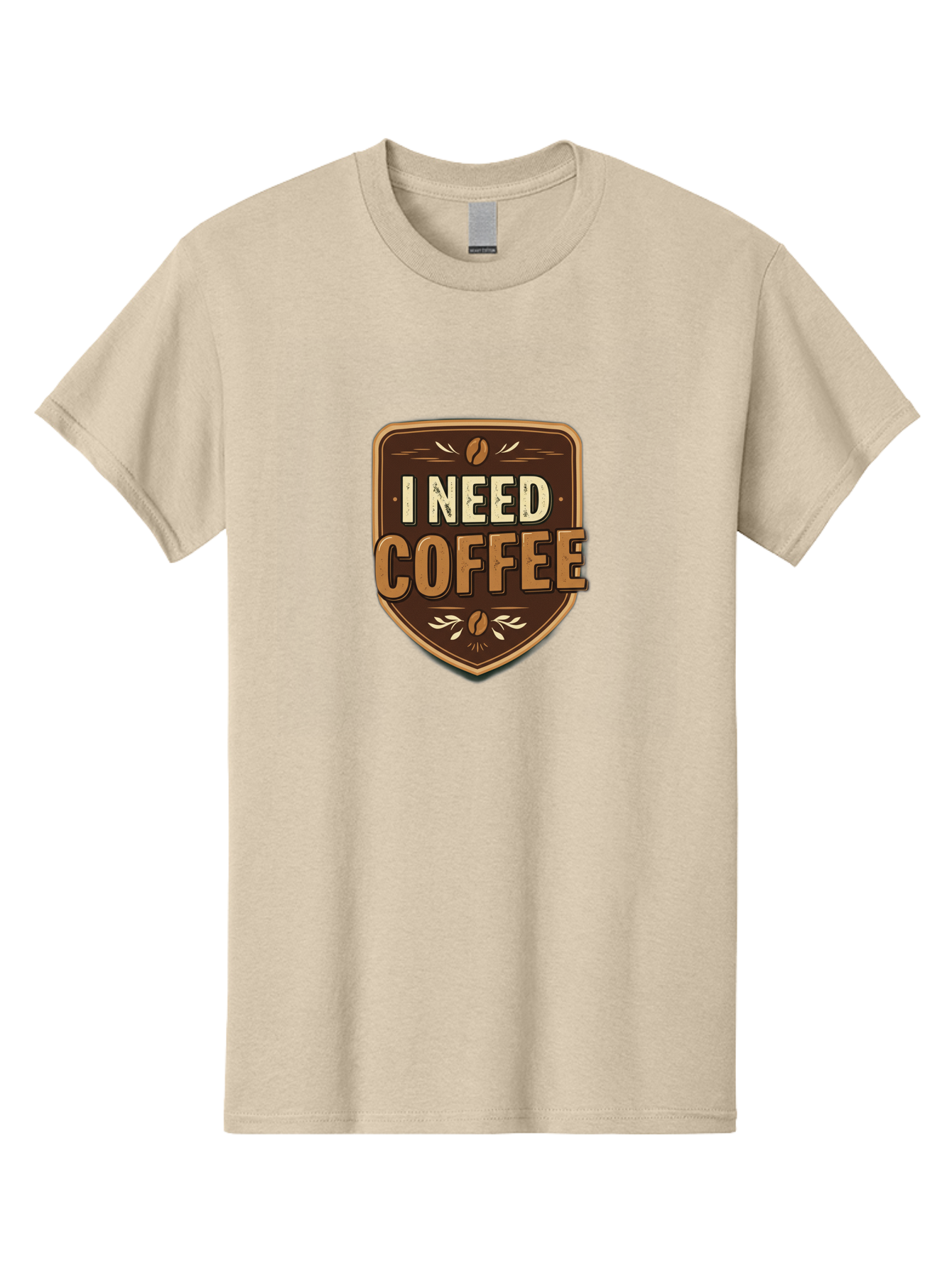I-Need-Coffee-3 Men'S Graphic Tee, 100% Cotton, Comfortable Casual Summer Wear, Machine Washable, Coffee Lover, Coffee Break, Coffee Addiction, Coffee Quote, Caffeine Fix, Coffee Humor, Funny Coffee, Coffee Meme Bac067