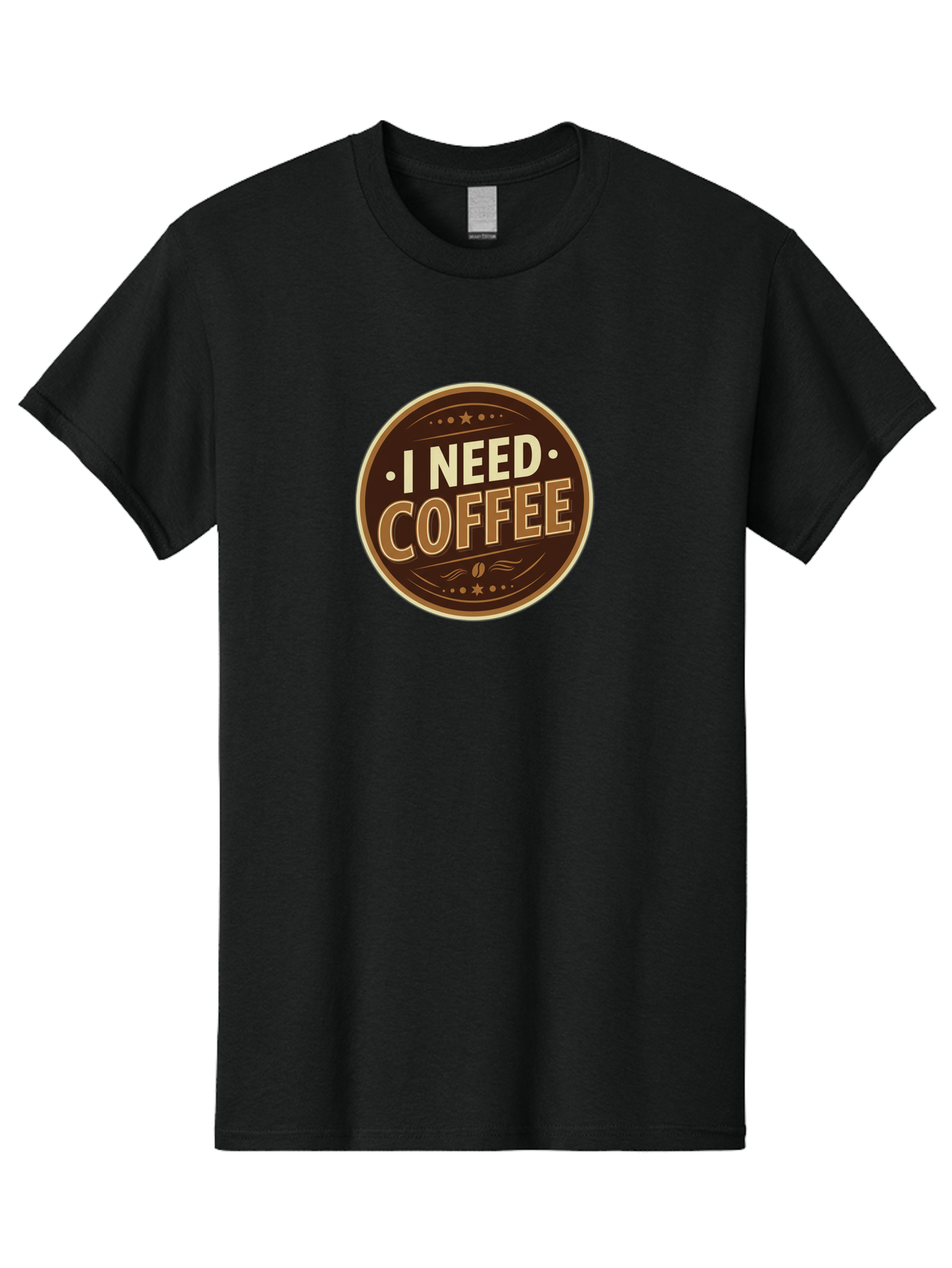 I-Need-Coffee-5 Men'S Graphic Tee, 100% Cotton, Comfortable Casual Summer Wear, Machine Washable, Coffee Lover, Caffeine Fix, Morning Motivation, Coffee Break, Coffee Addiction, Coffee Culture, Coffee Quote, Coffee Art Bac069
