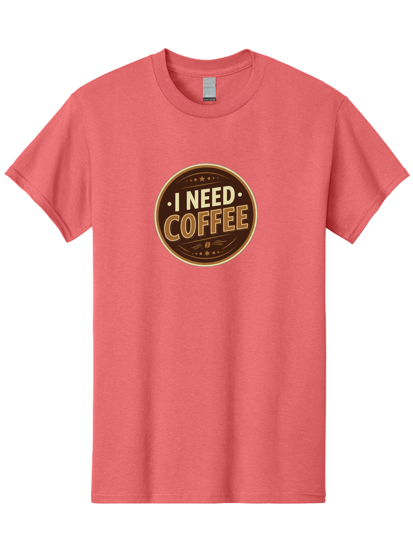 I-Need-Coffee-5 Men'S Graphic Tee, 100% Cotton, Comfortable Casual Summer Wear, Machine Washable, Coffee Lover, Caffeine Fix, Morning Motivation, Coffee Break, Coffee Addiction, Coffee Culture, Coffee Quote, Coffee Art Bac069