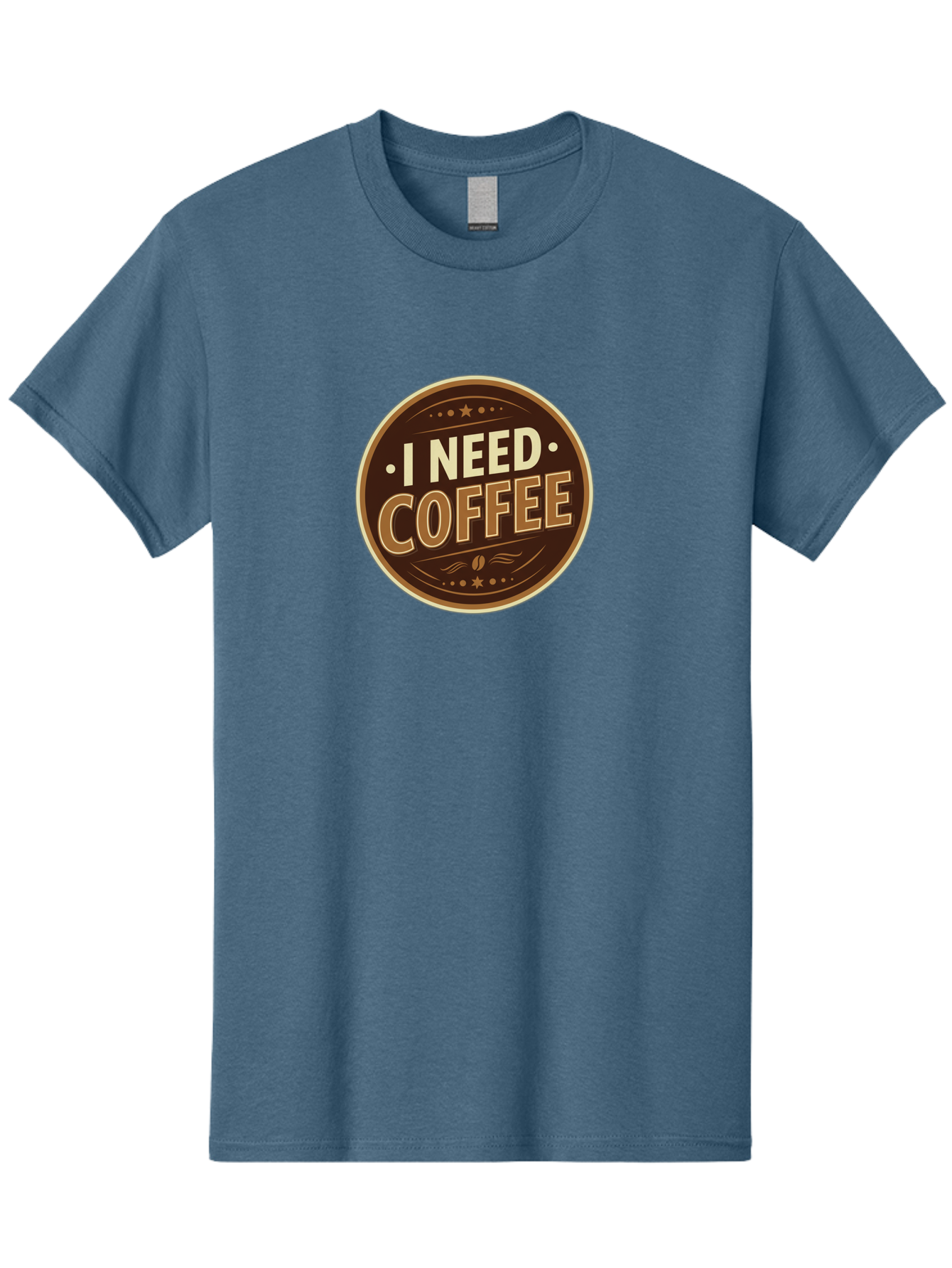 I-Need-Coffee-5 Men'S Graphic Tee, 100% Cotton, Comfortable Casual Summer Wear, Machine Washable, Coffee Lover, Caffeine Fix, Morning Motivation, Coffee Break, Coffee Addiction, Coffee Culture, Coffee Quote, Coffee Art Bac069