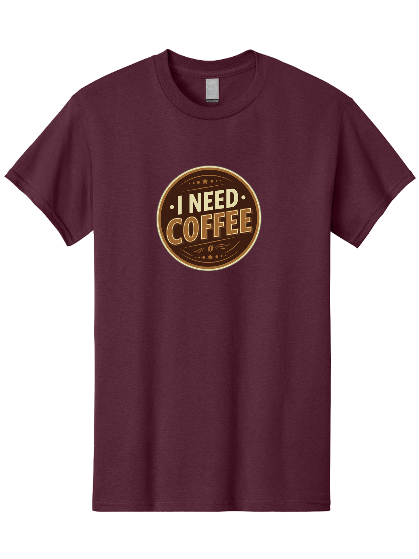 I-Need-Coffee-5 Men'S Graphic Tee, 100% Cotton, Comfortable Casual Summer Wear, Machine Washable, Coffee Lover, Caffeine Fix, Morning Motivation, Coffee Break, Coffee Addiction, Coffee Culture, Coffee Quote, Coffee Art Bac069