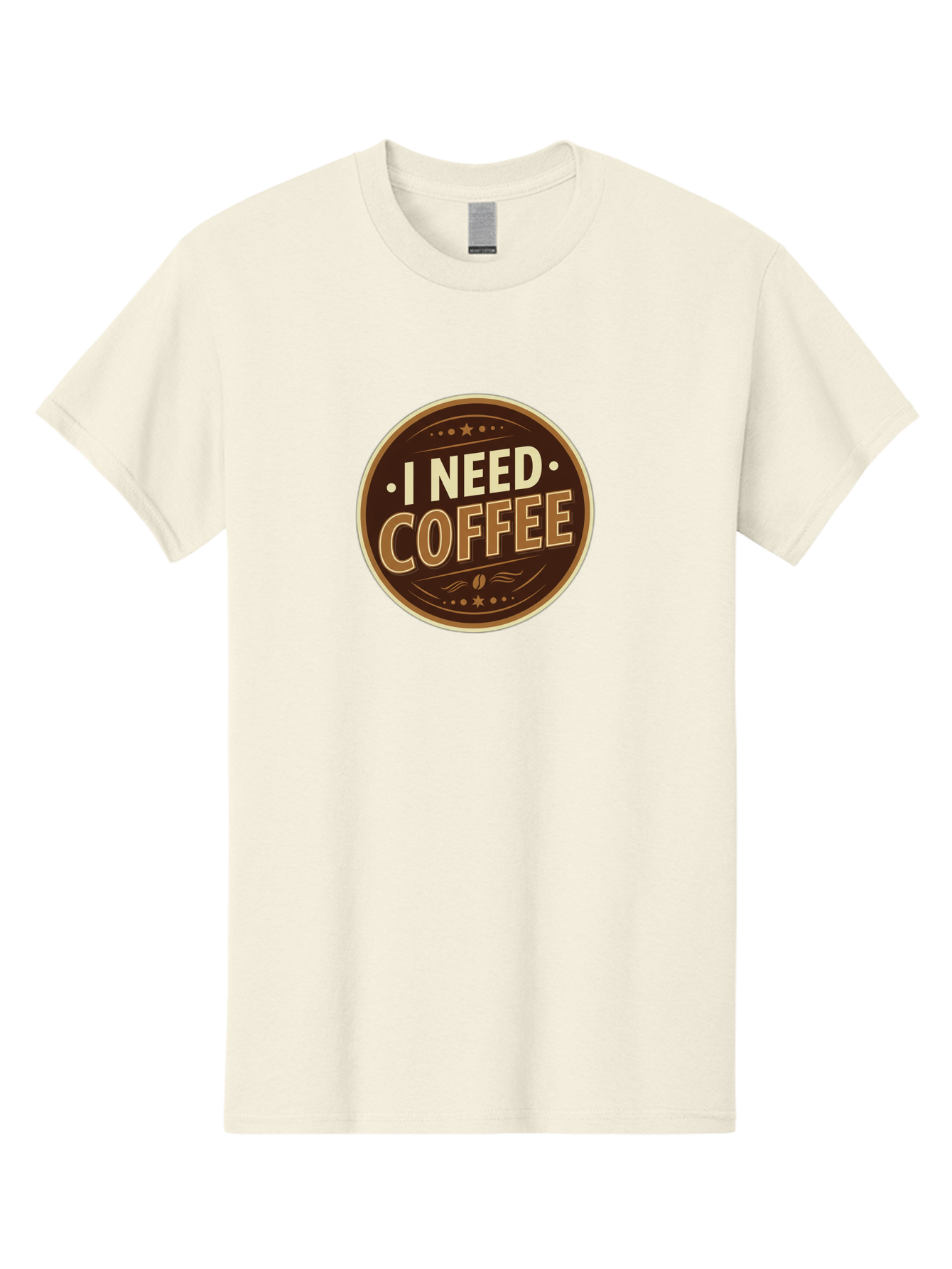 I-Need-Coffee-5 Men'S Graphic Tee, 100% Cotton, Comfortable Casual Summer Wear, Machine Washable, Coffee Lover, Caffeine Fix, Morning Motivation, Coffee Break, Coffee Addiction, Coffee Culture, Coffee Quote, Coffee Art Bac069