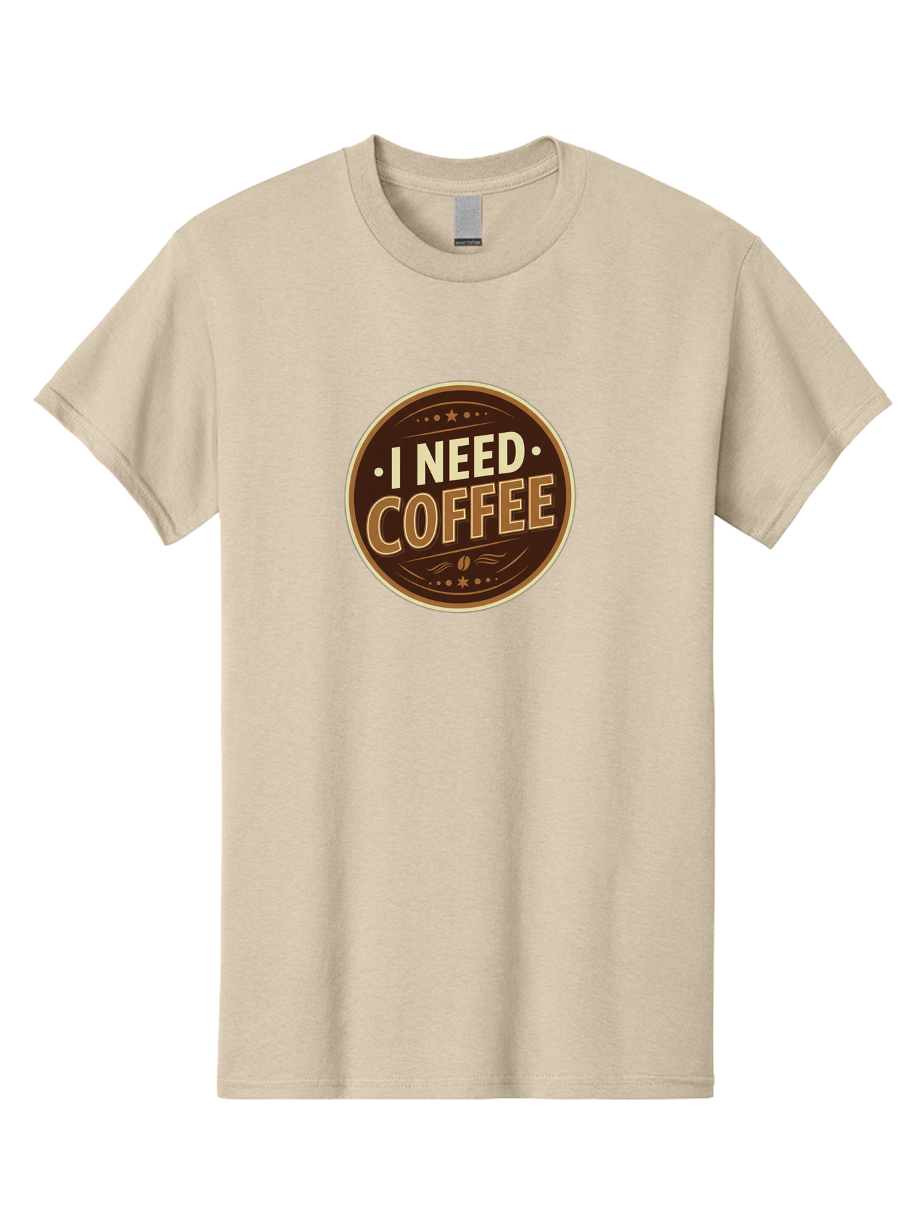 I-Need-Coffee-5 Men'S Graphic Tee, 100% Cotton, Comfortable Casual Summer Wear, Machine Washable, Coffee Lover, Caffeine Fix, Morning Motivation, Coffee Break, Coffee Addiction, Coffee Culture, Coffee Quote, Coffee Art Bac069