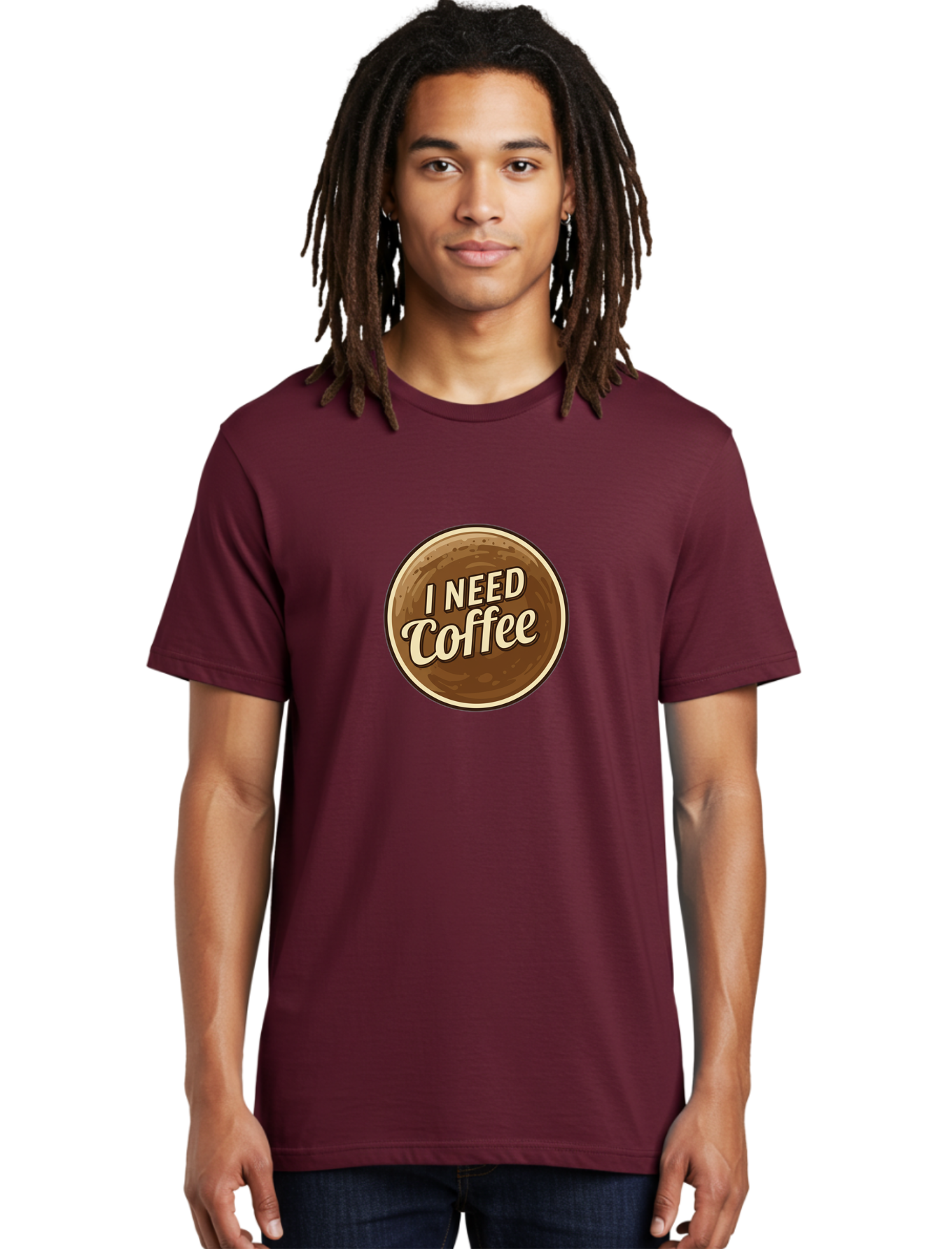 I-Need-Coffee-7 Men'S Graphic Tee, 100% Cotton, Comfortable Casual Summer Wear, Machine Washable, Coffee Cup, Coffee Lover, Need Coffee, Caffeine Fix, Morning Motivation, Coffee Break, Coffee Addiction, Coffee Culture Bac071