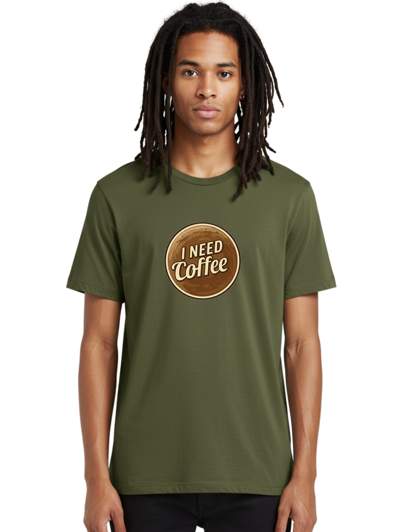 I-Need-Coffee-7 Men'S Graphic Tee, 100% Cotton, Comfortable Casual Summer Wear, Machine Washable, Coffee Cup, Coffee Lover, Need Coffee, Caffeine Fix, Morning Motivation, Coffee Break, Coffee Addiction, Coffee Culture Bac071