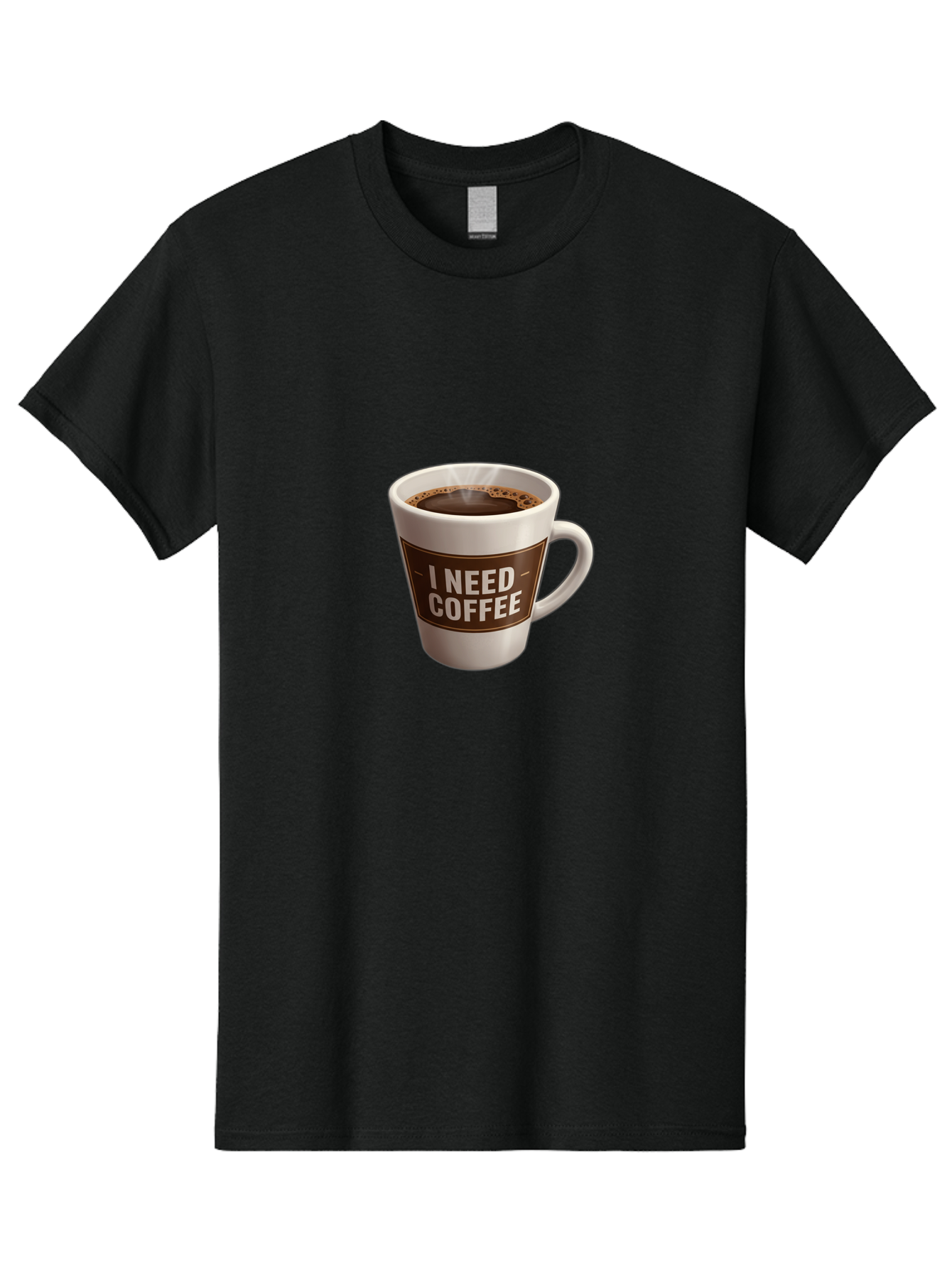 I-Need-Coffee-8 Men'S Graphic Tee, 100% Cotton, Comfortable Casual Summer Wear, Machine Washable, Coffee Mug, Coffee Lover, Caffeine Fix, Morning Motivation, Daily Grind, Coffee Break, Coffee Addiction, Coffee Culture Bac072