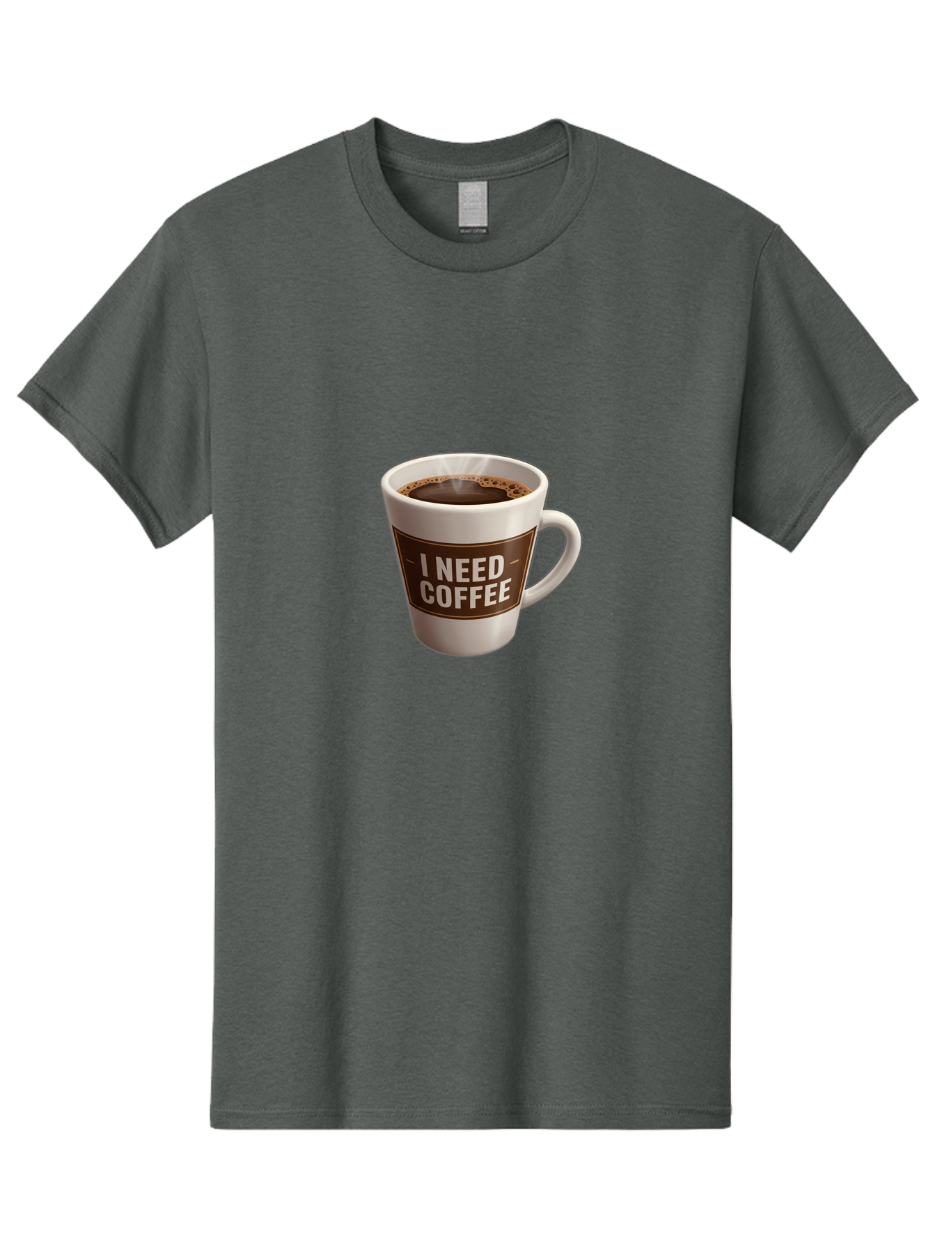 I-Need-Coffee-8 Men'S Graphic Tee, 100% Cotton, Comfortable Casual Summer Wear, Machine Washable, Coffee Mug, Coffee Lover, Caffeine Fix, Morning Motivation, Daily Grind, Coffee Break, Coffee Addiction, Coffee Culture Bac072