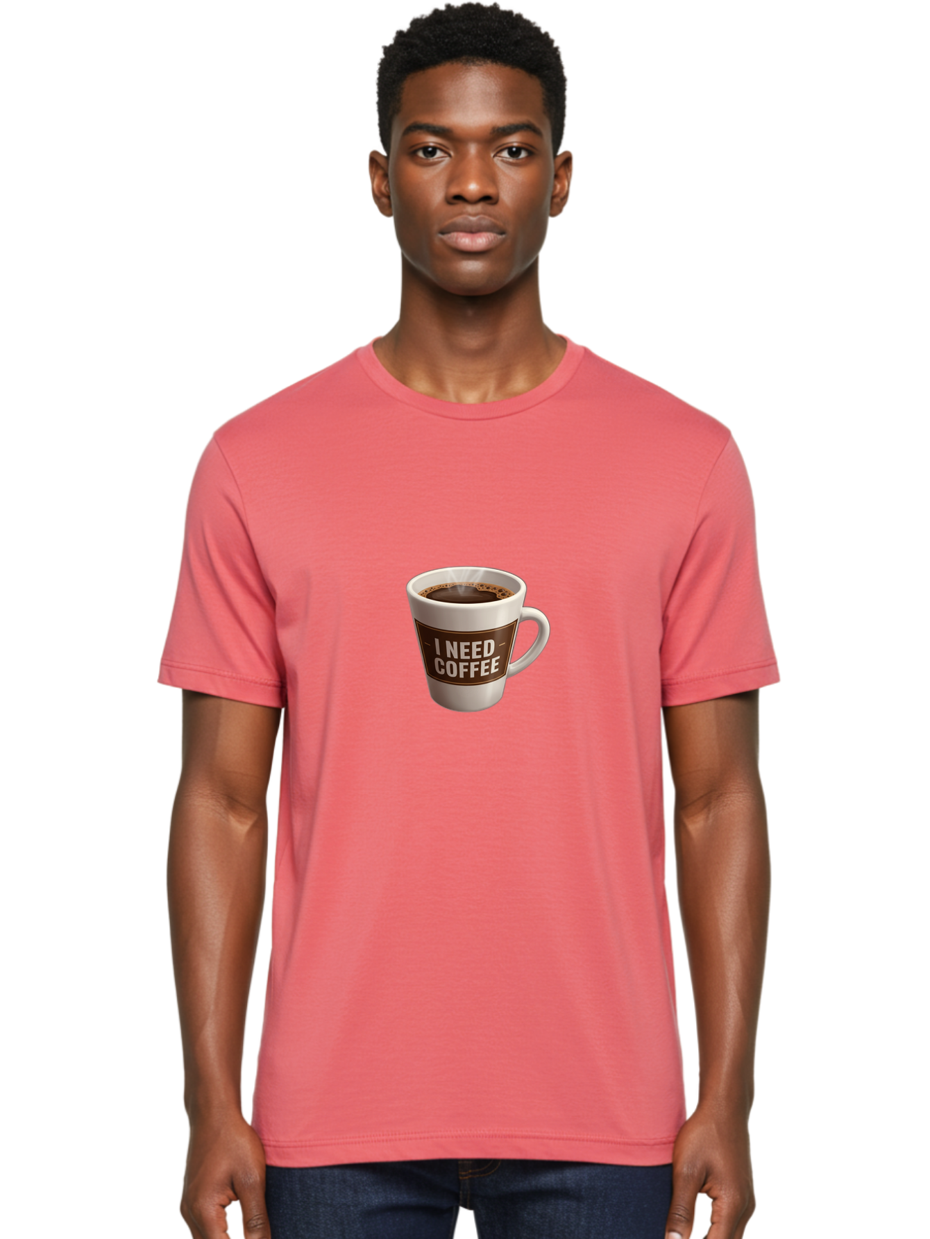 I-Need-Coffee-8 Men'S Graphic Tee, 100% Cotton, Comfortable Casual Summer Wear, Machine Washable, Coffee Mug, Coffee Lover, Caffeine Fix, Morning Motivation, Daily Grind, Coffee Break, Coffee Addiction, Coffee Culture Bac072